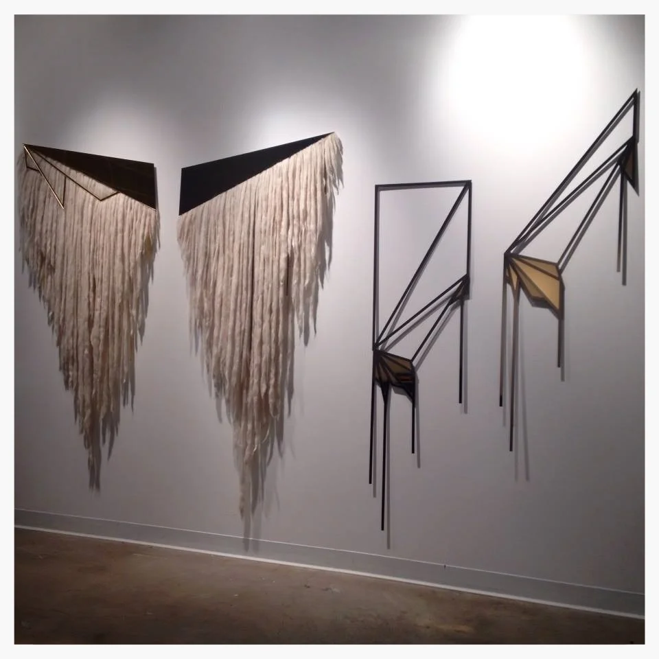 Golden Fleece, Mirror acrylic and felted wool, 2013