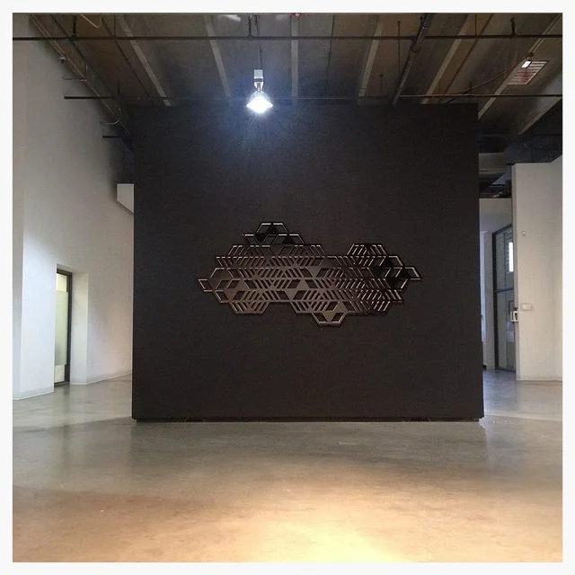  Shielded Beauty, Acrylic and paint, 8'x4'x3", 2015 