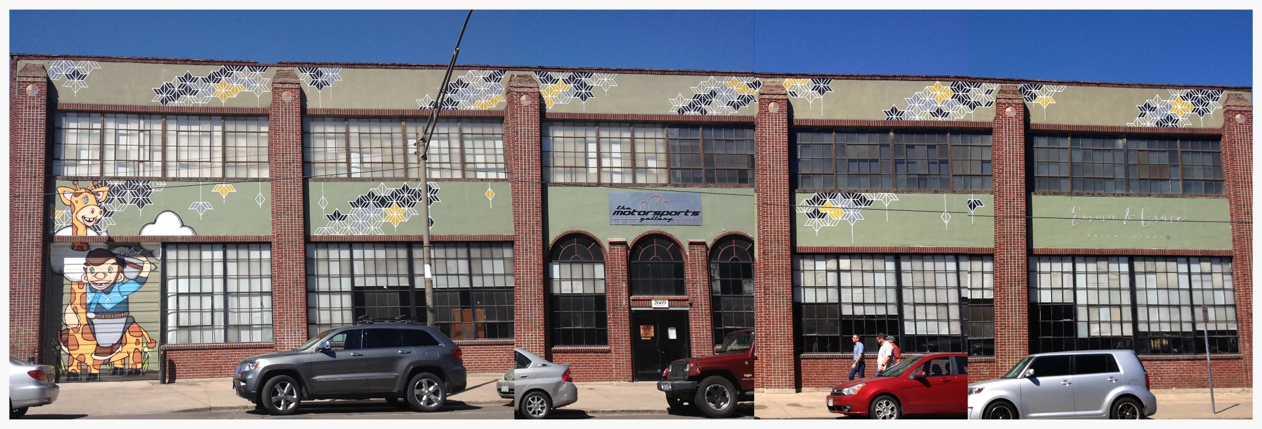 "First Crush", Paint, Colorado Crush Mural Festival, Collab with Mike Graves, 125x40', Denver, 2015