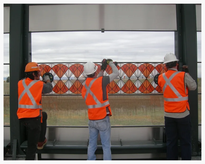  RTD A Line Windscreen Install, Denver, CO, 2016 