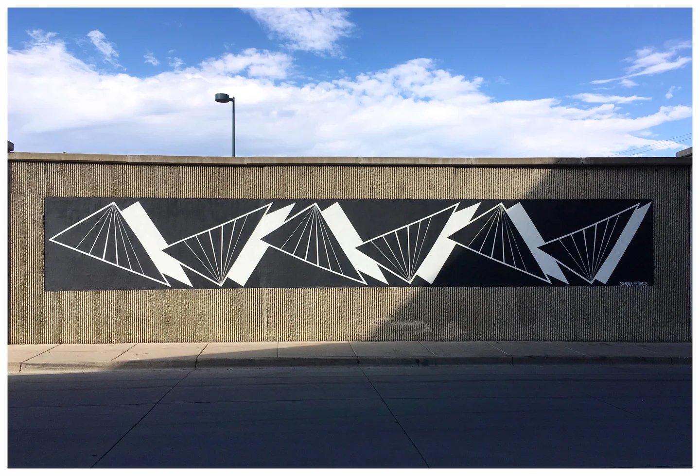 Duct-work project, Acrylic, 40x6', 2017, Denver