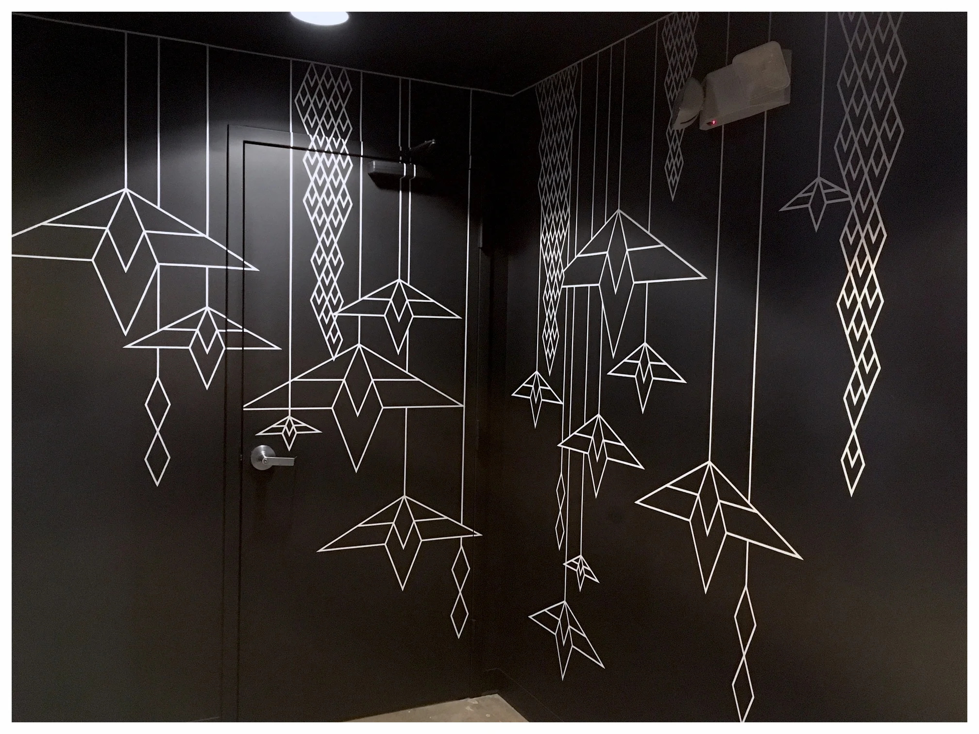  "Melt With Me",&nbsp;RedLine Bathroom Hall Mural, Latex, 2018 