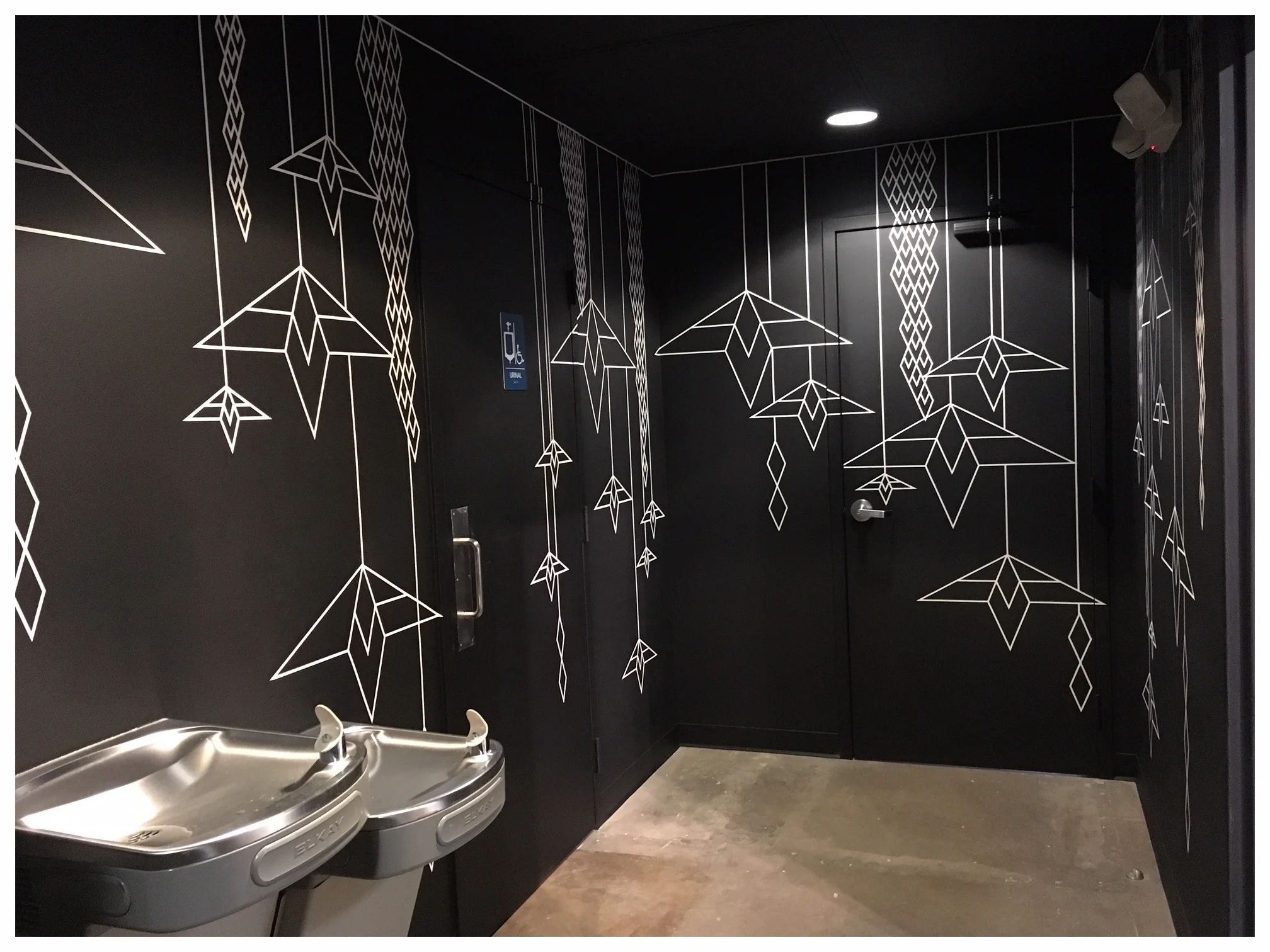  "Melt With Me",&nbsp;RedLine Bathroom Hall Mural, Latex, 2018 