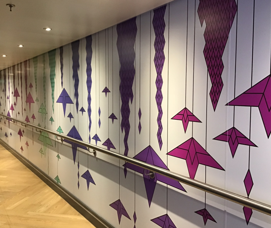   Norwegian Bliss Cruise Ship , Interior Mural, Children’s Corridor, 2018 