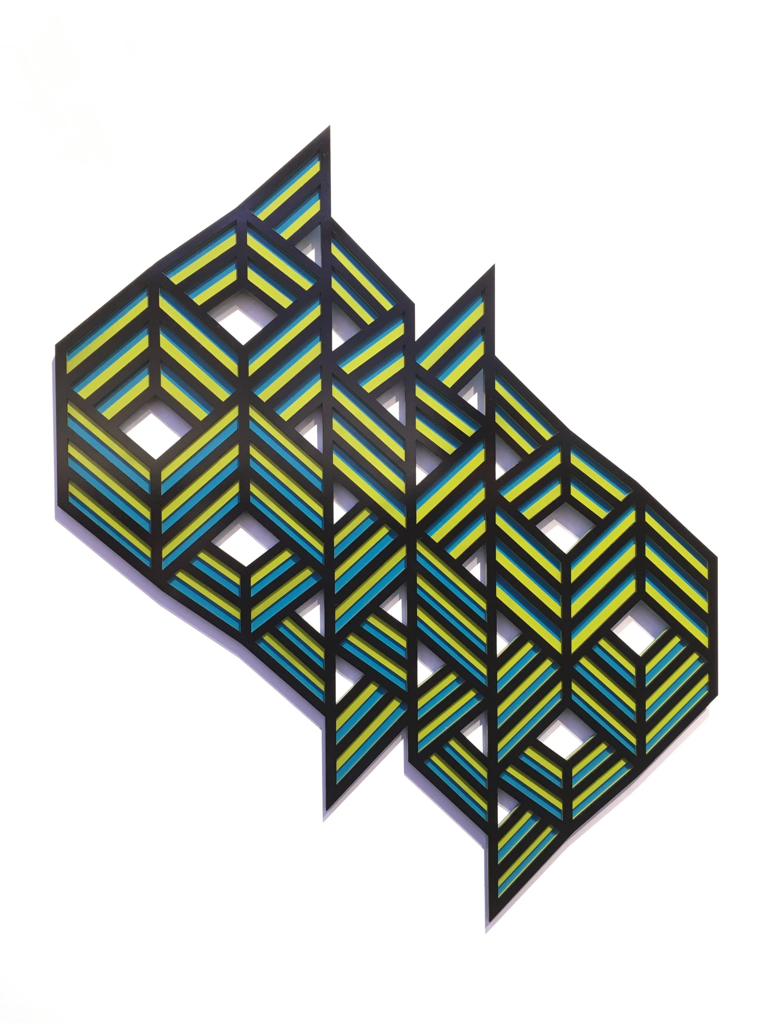  You’ll Get There In the End, Acrylic on Acrylic, 27.25"x32.5"x.75”, 2019 