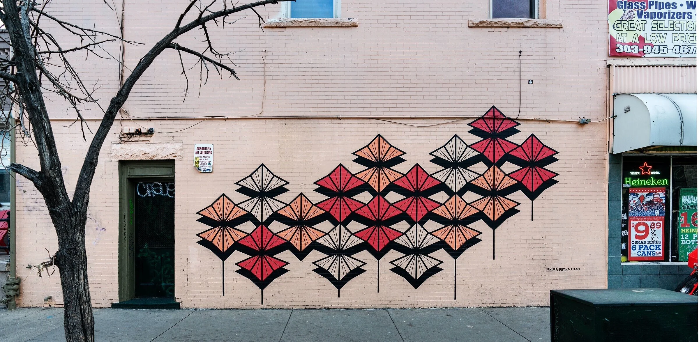 “Never Not Sooper”, 20x10’, Denver, CO, 2017. Photo by Peter Kowalchuk