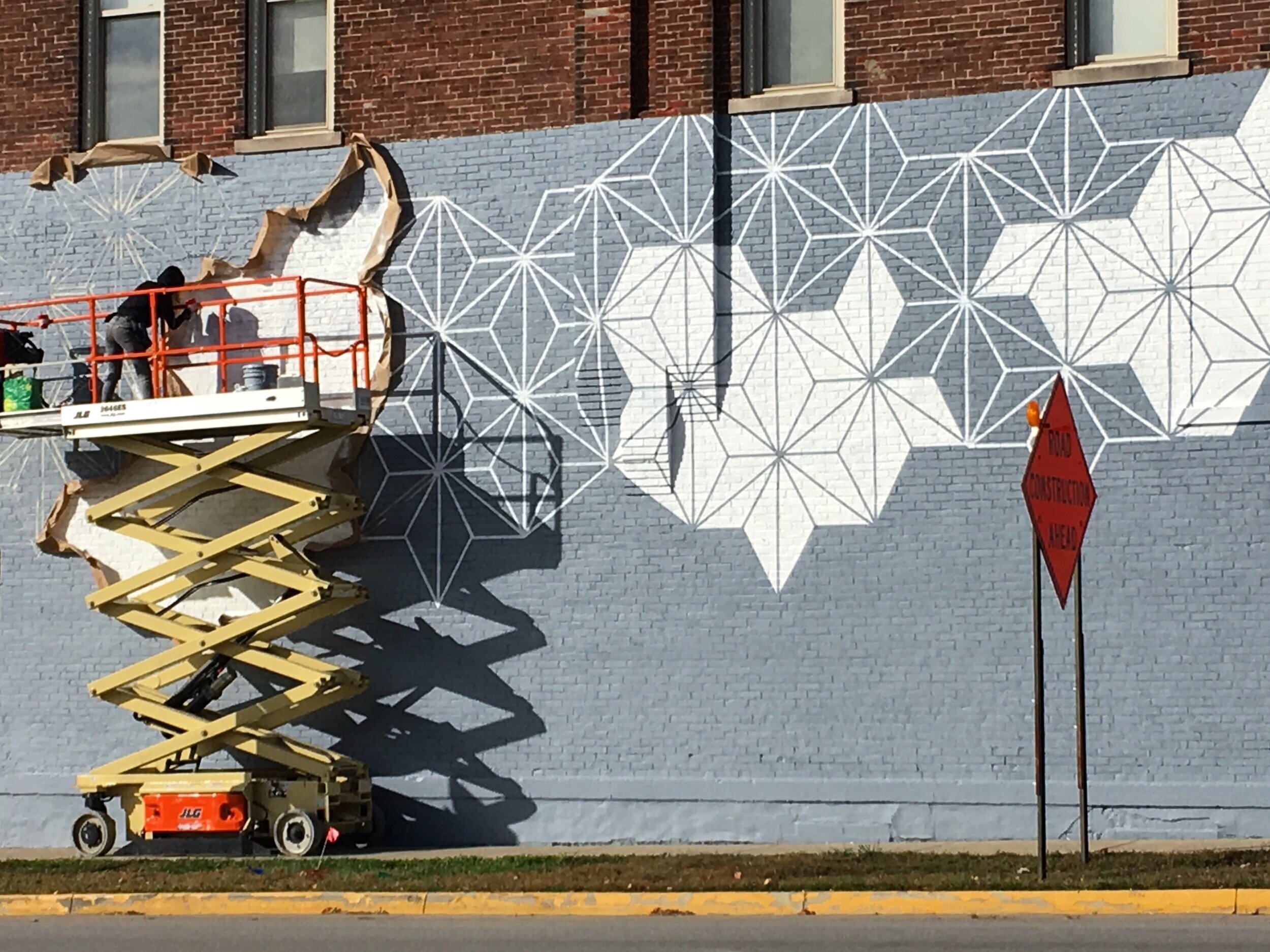 Mural Install, Frankfort, IN, 2019