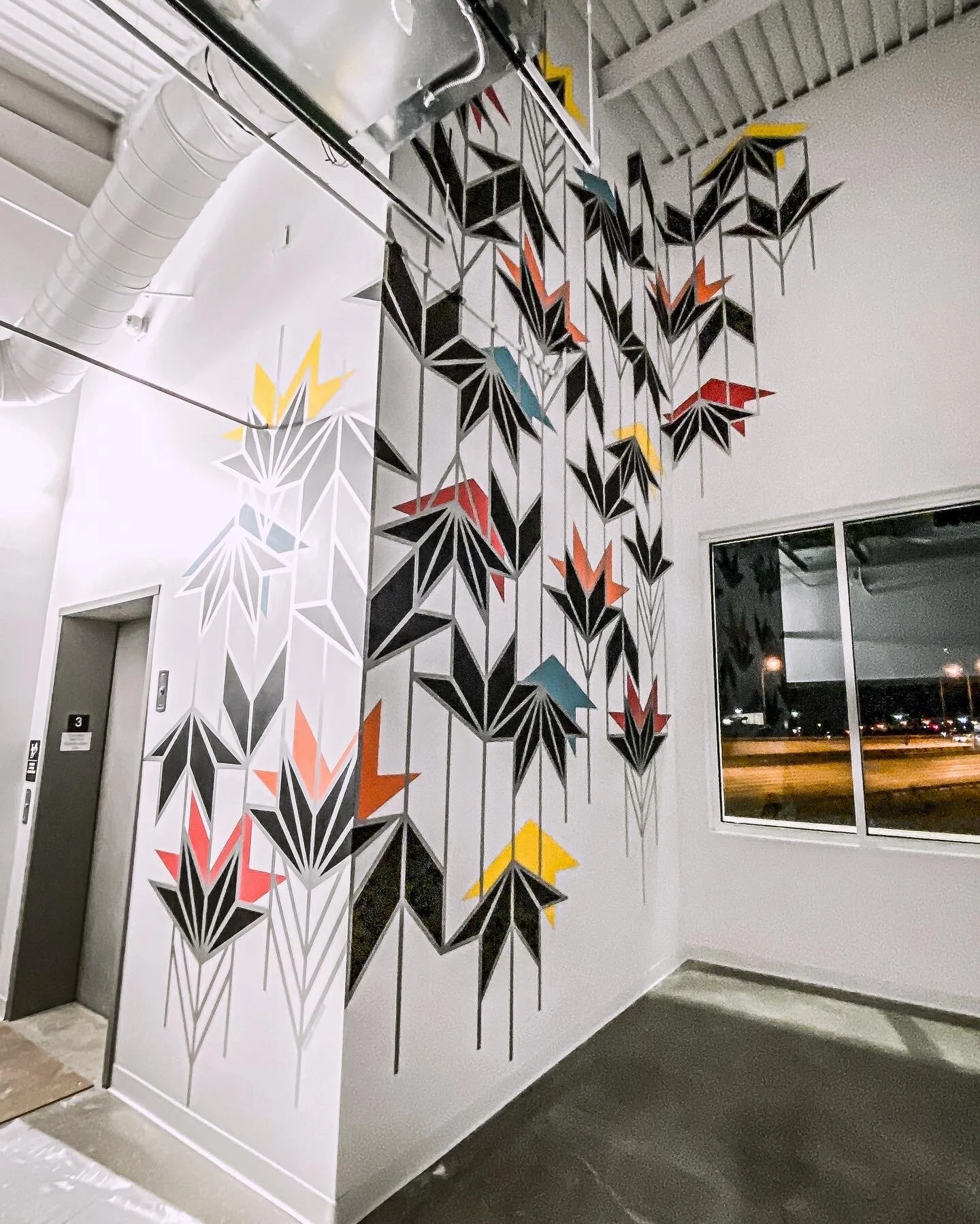 Metallic & Matte Acrylic paint, 10x20' main wall, 5x9' side wall, 3x5' side wall, Colorado Springs, CO, 2020