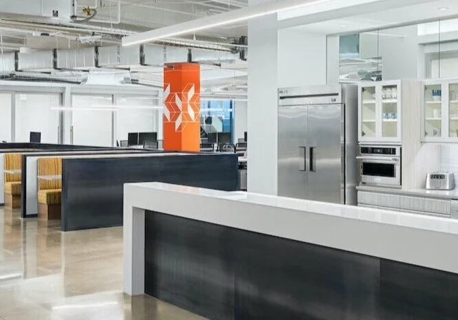 EverCommerce, Orange Column mural, Denver, CO, 2020