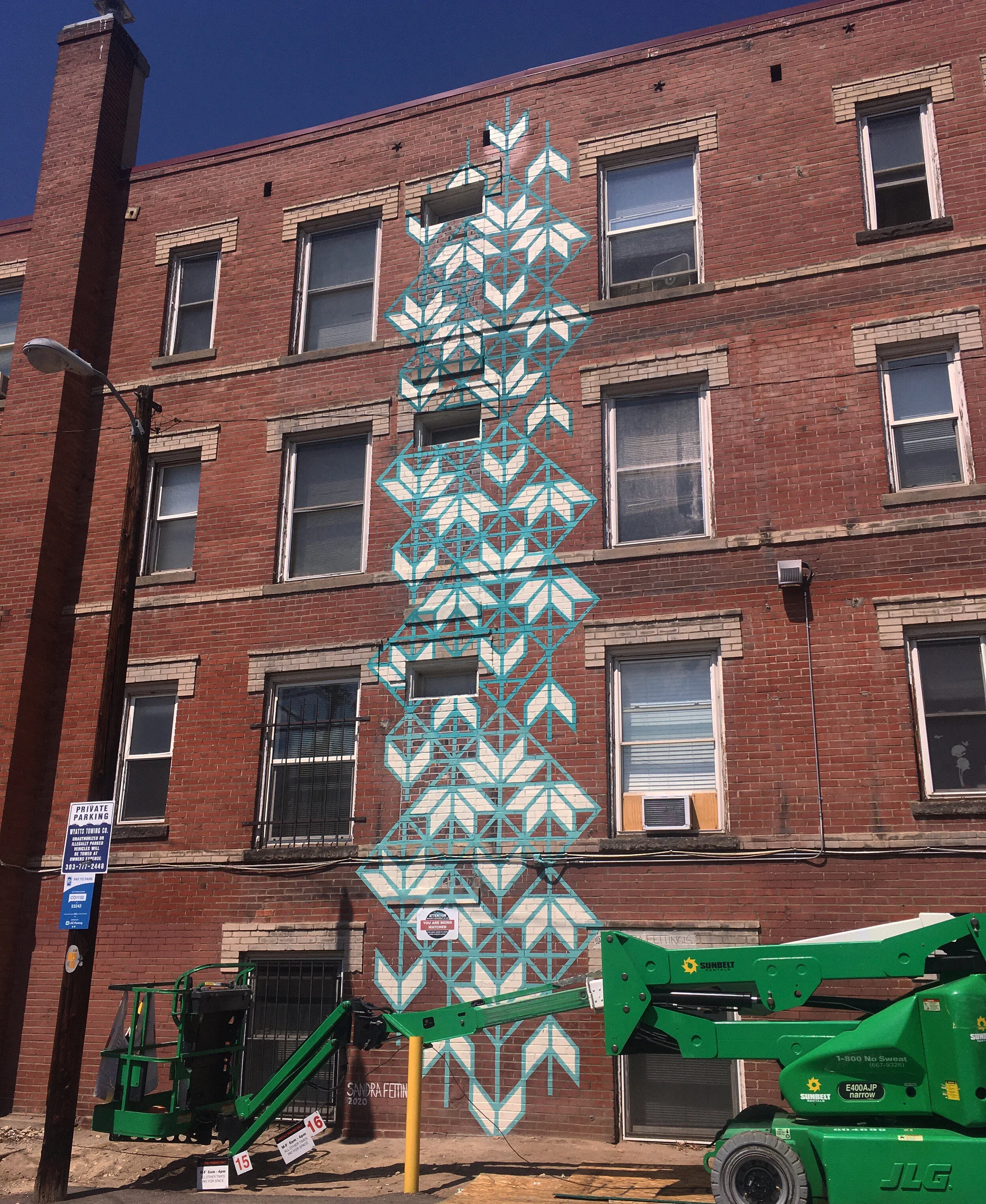 Colorado Colorcon Mural Festival, 9'5"x41', Acrylic paint, 2020