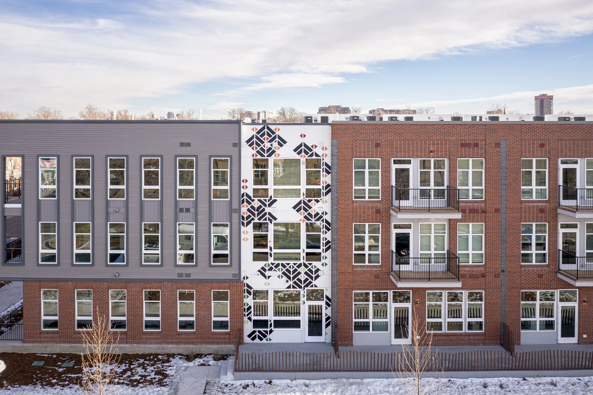 Ava Rino Residences, 3 wall mural installation, Acrylic paint, Denver, CO, 2021