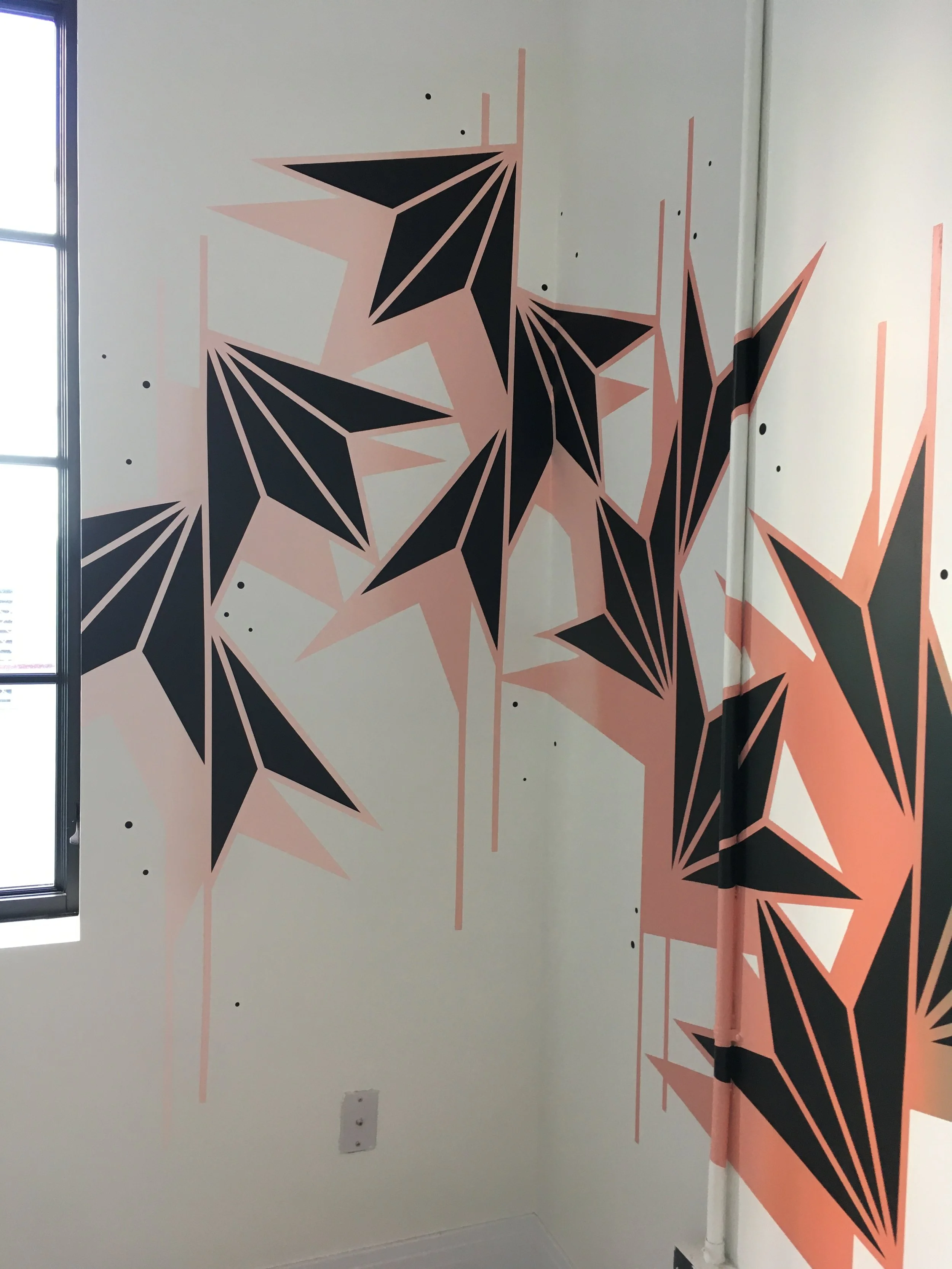 Acoma House, Living Area 3, Interior Mural, Acrylic paint, Denver, CO, 2021