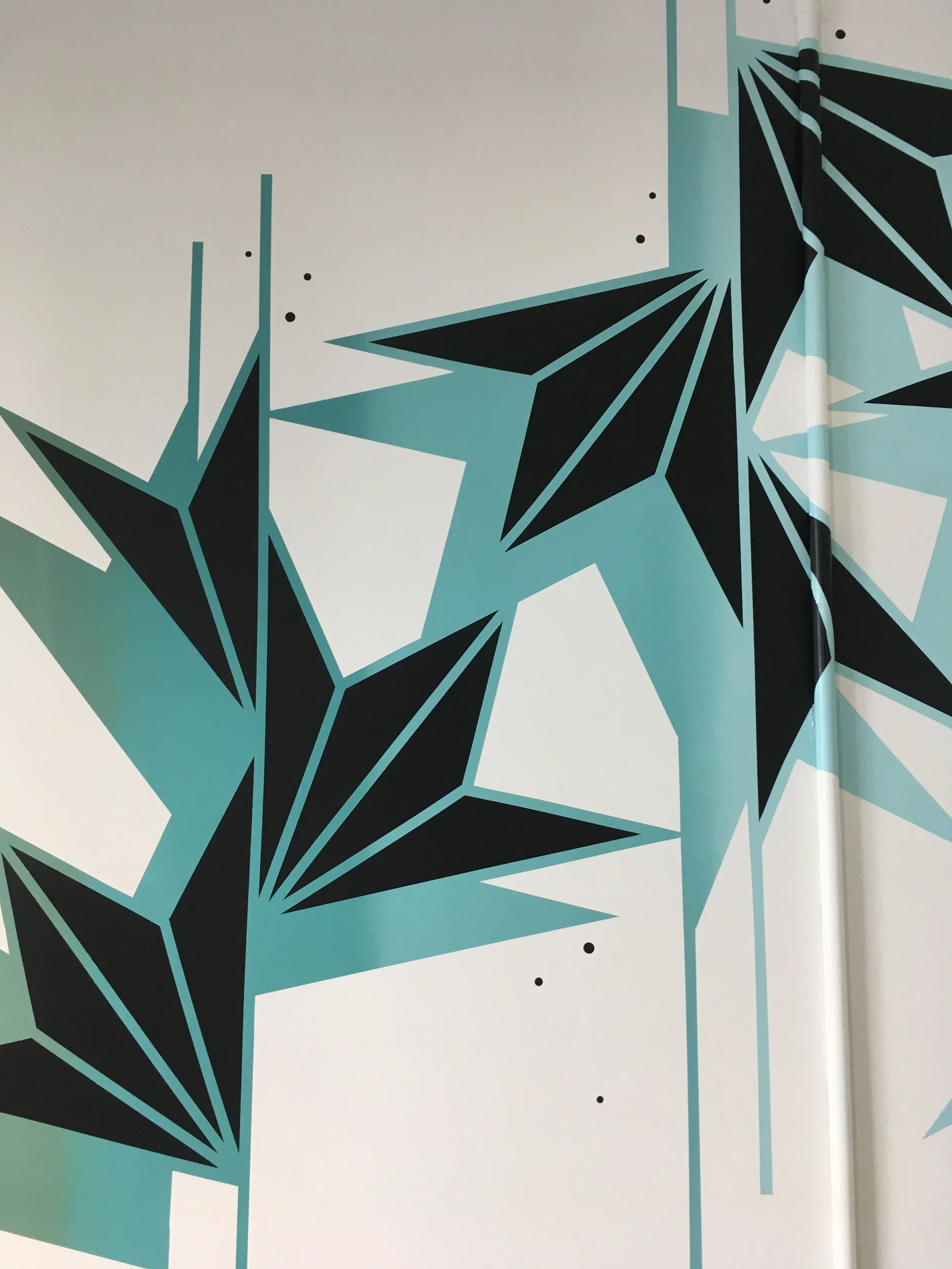 Acoma House, Living Area 4, Interior Mural, Acrylic paint, Denver, CO, 2021