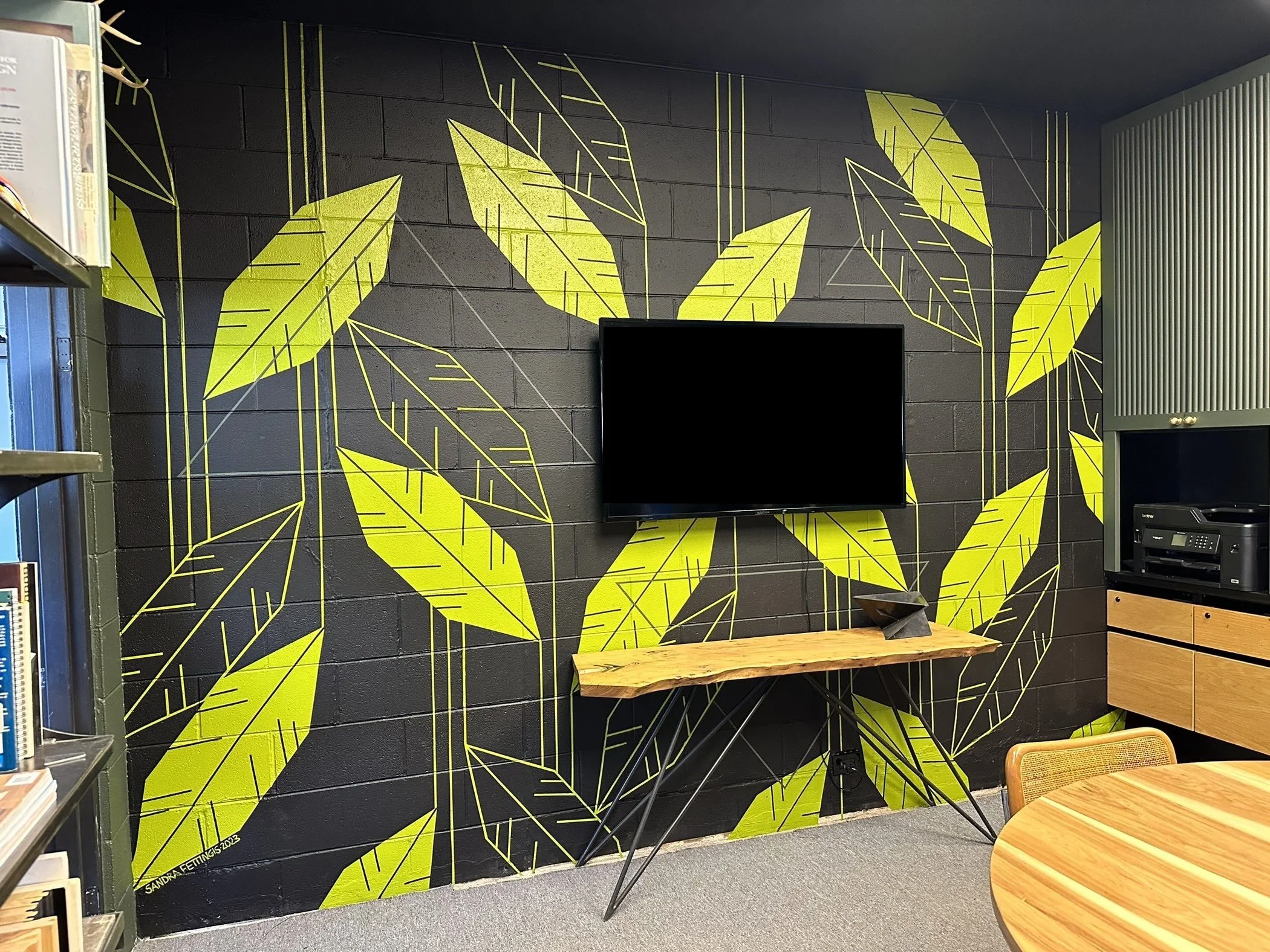 LVTD Design, Conference Room Mural, Acrylic, 14x9', Denver, CO, 2023