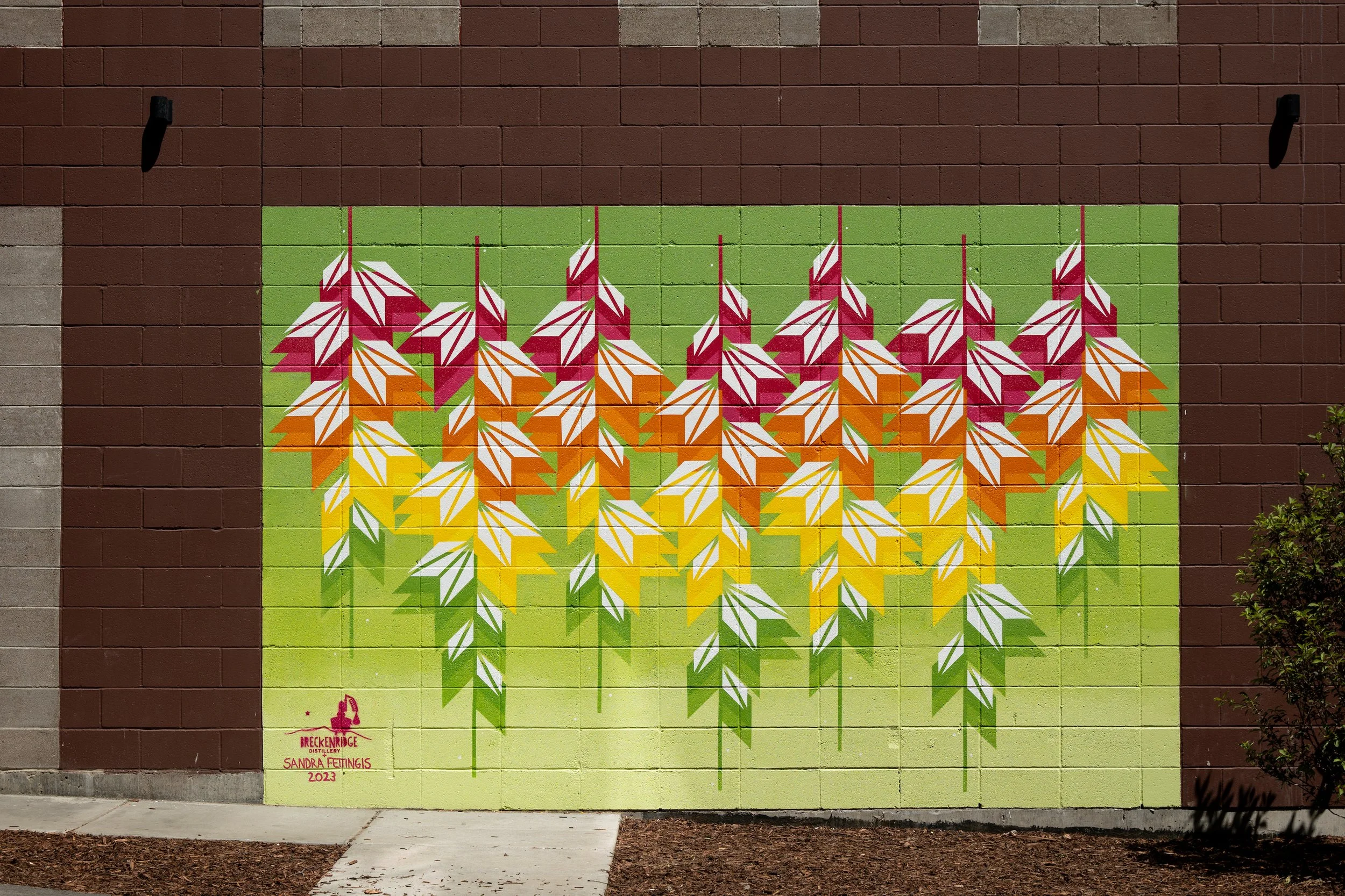 Breckenridge Distillery, Artist Series 3, Citrus Flow, 15.5' x 9'10", Silverthorne, CO, 2023