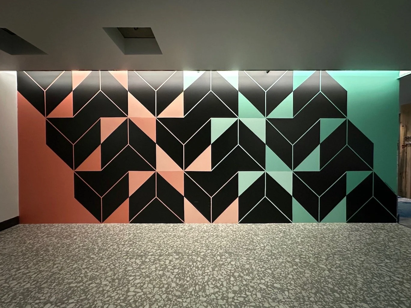 Maven Hotel, Acrylic paint, 20x8.5', Denver, CO, 2024