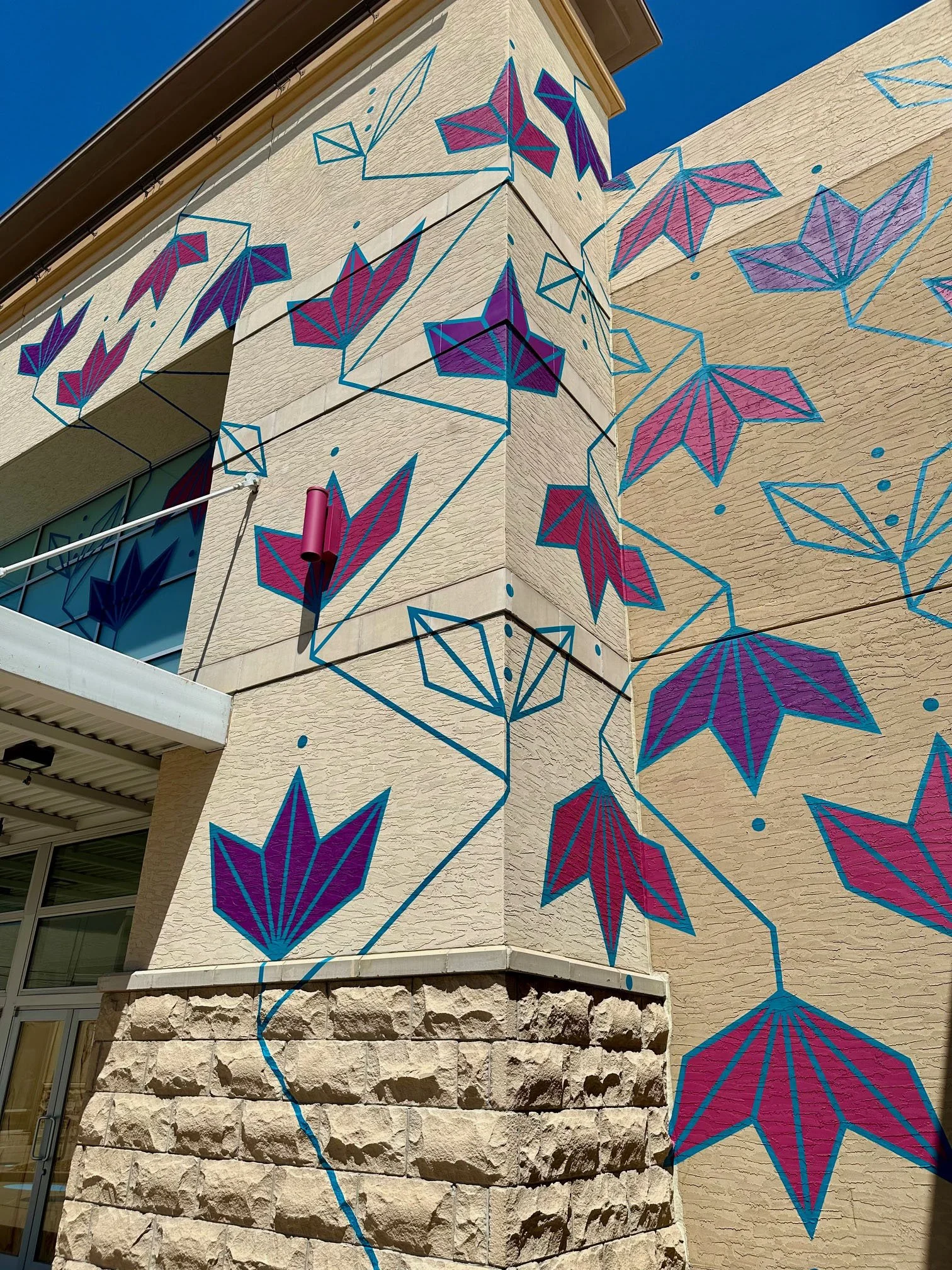 South Glenn Mural Fest Close Up, Acrylic paint, Centennial, CO, 2025