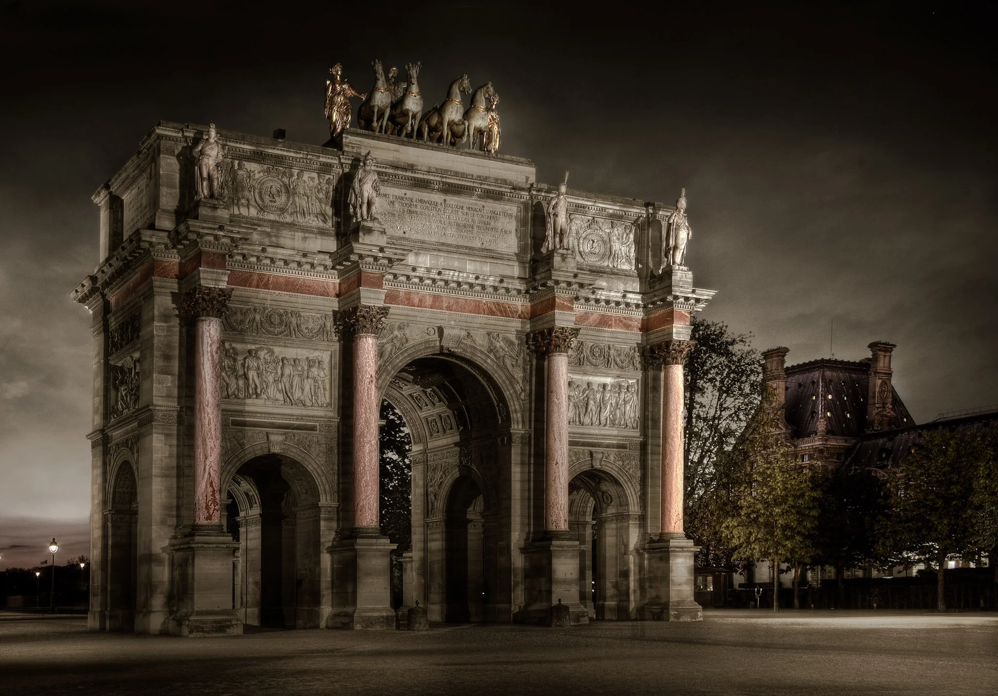 The Carrousel at the Louvre.