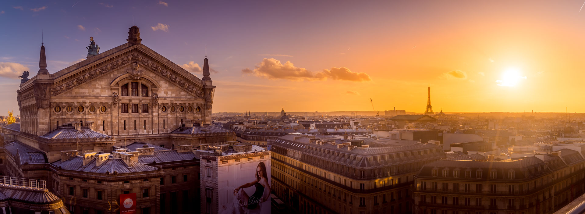 The Opera Garnier from the roof the Galerie Lafayette.
