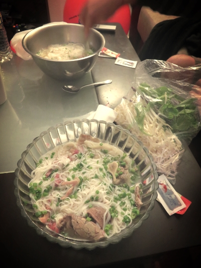 Not too shabby. The secret to more pho: TAKE OUT