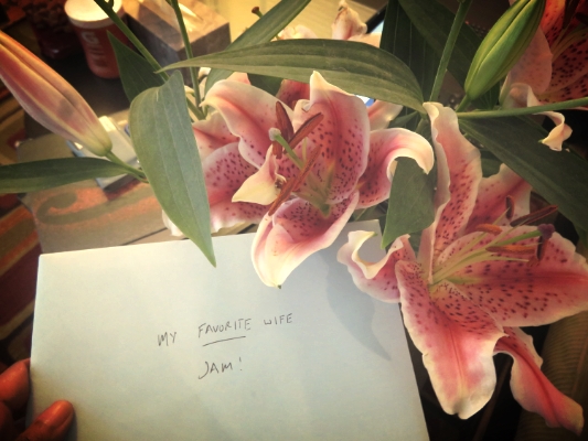 Real men know their girl's favorite flowers.