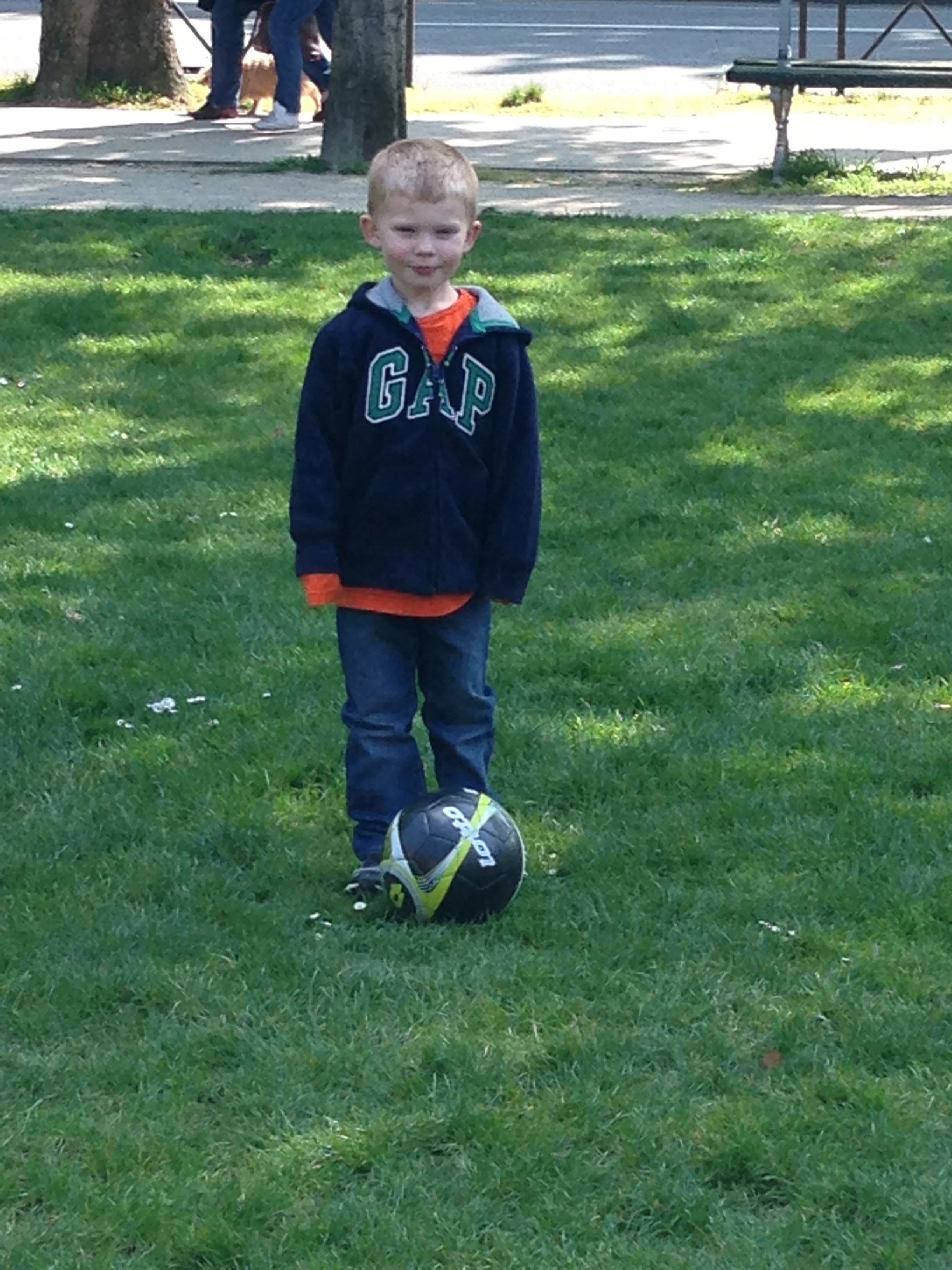​my little guy playing soccer&nbsp;