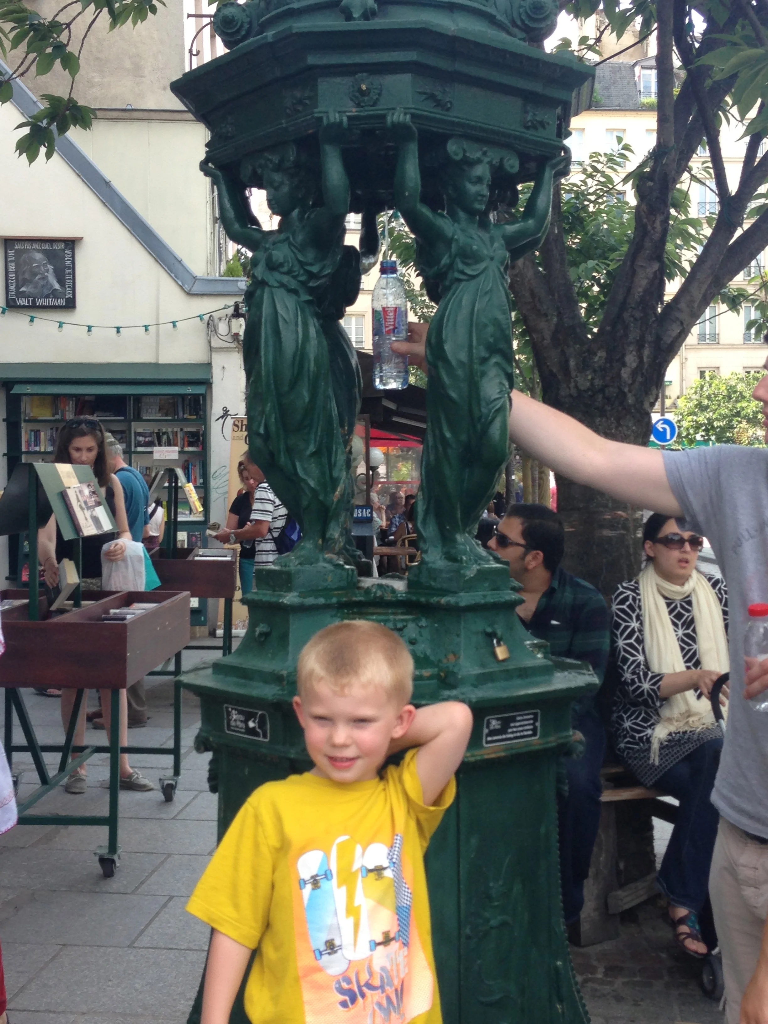 Really cool water fountain...see the guy in the background filling up.