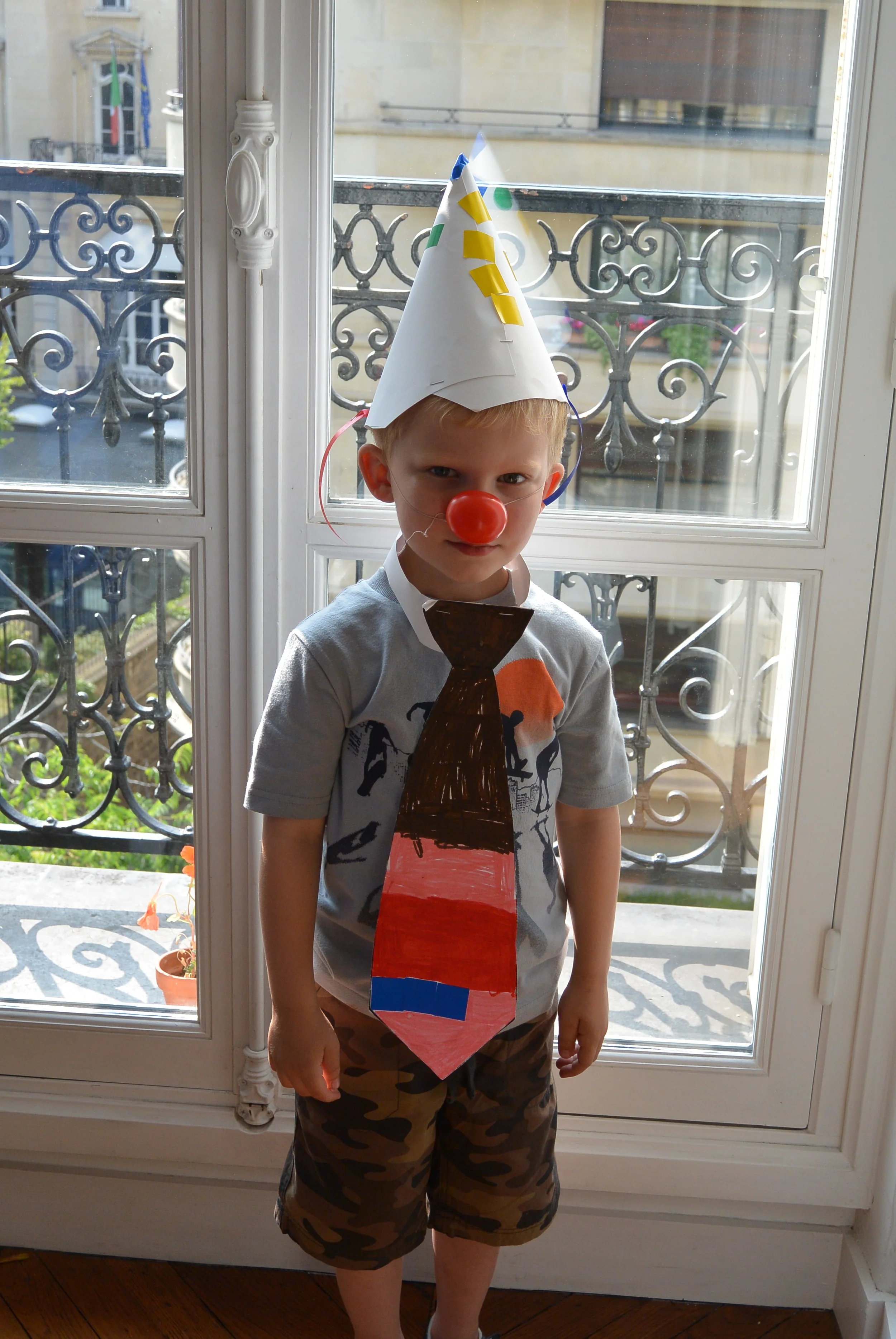 Lance just clowning around.  