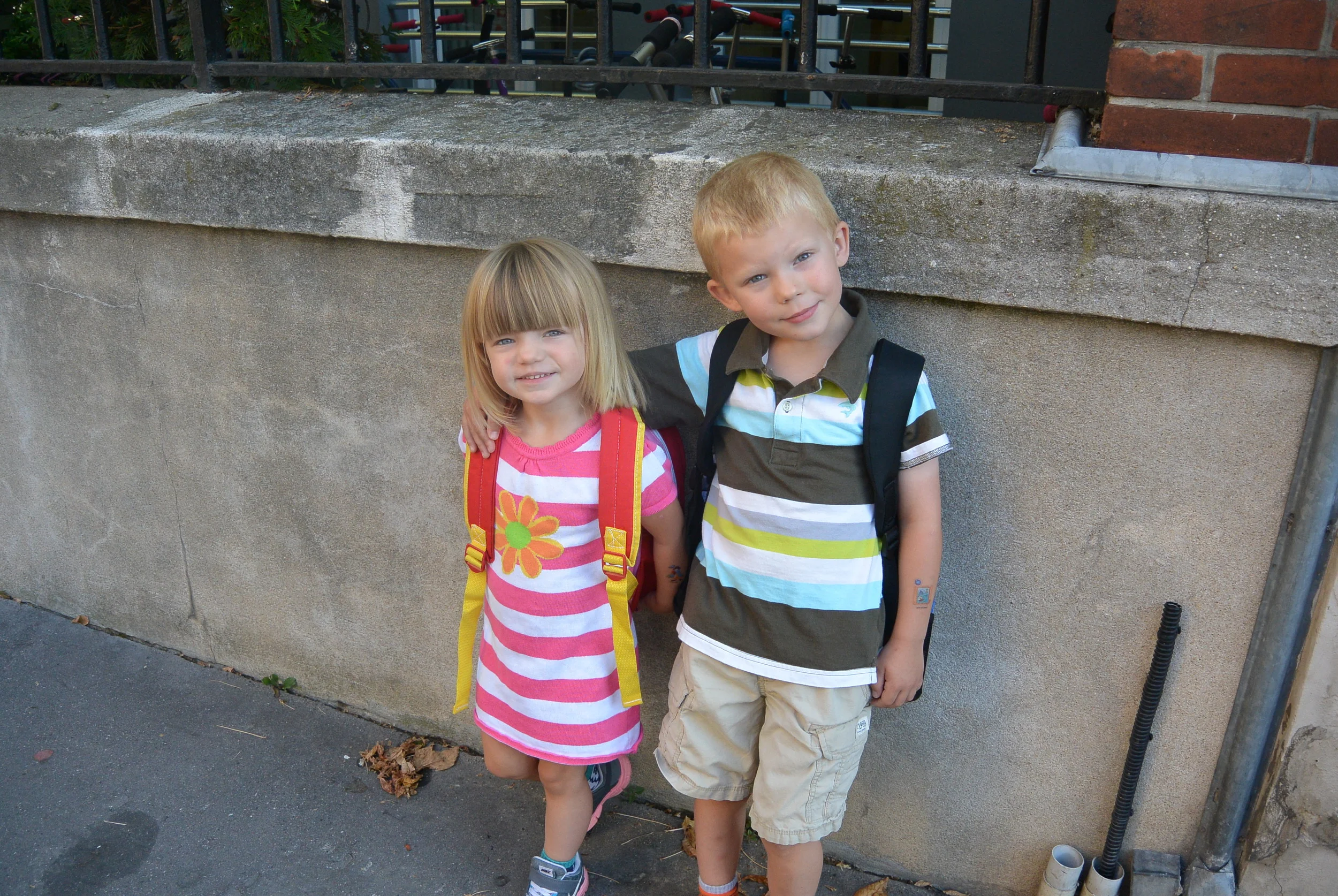 Kidlets on first day. 