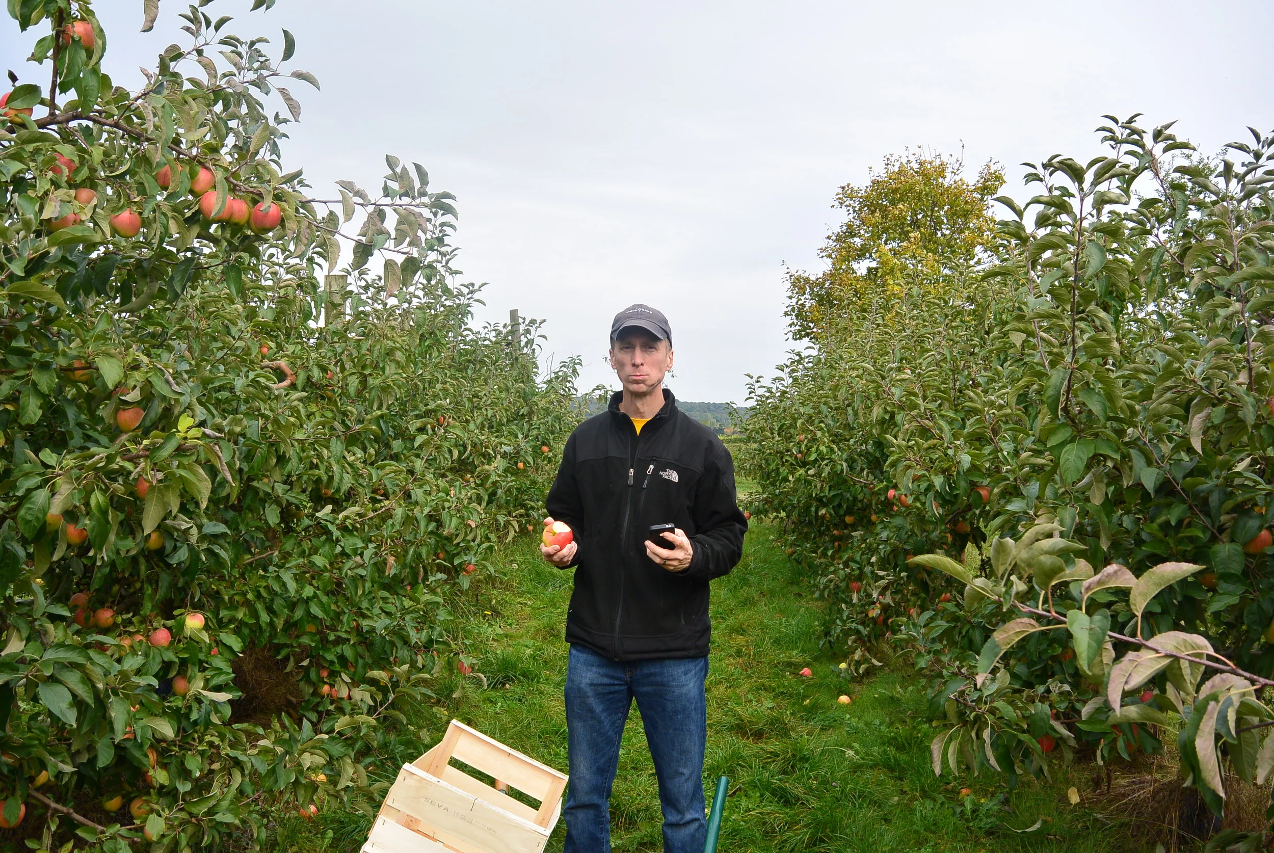 Keith performing his taste tests. 