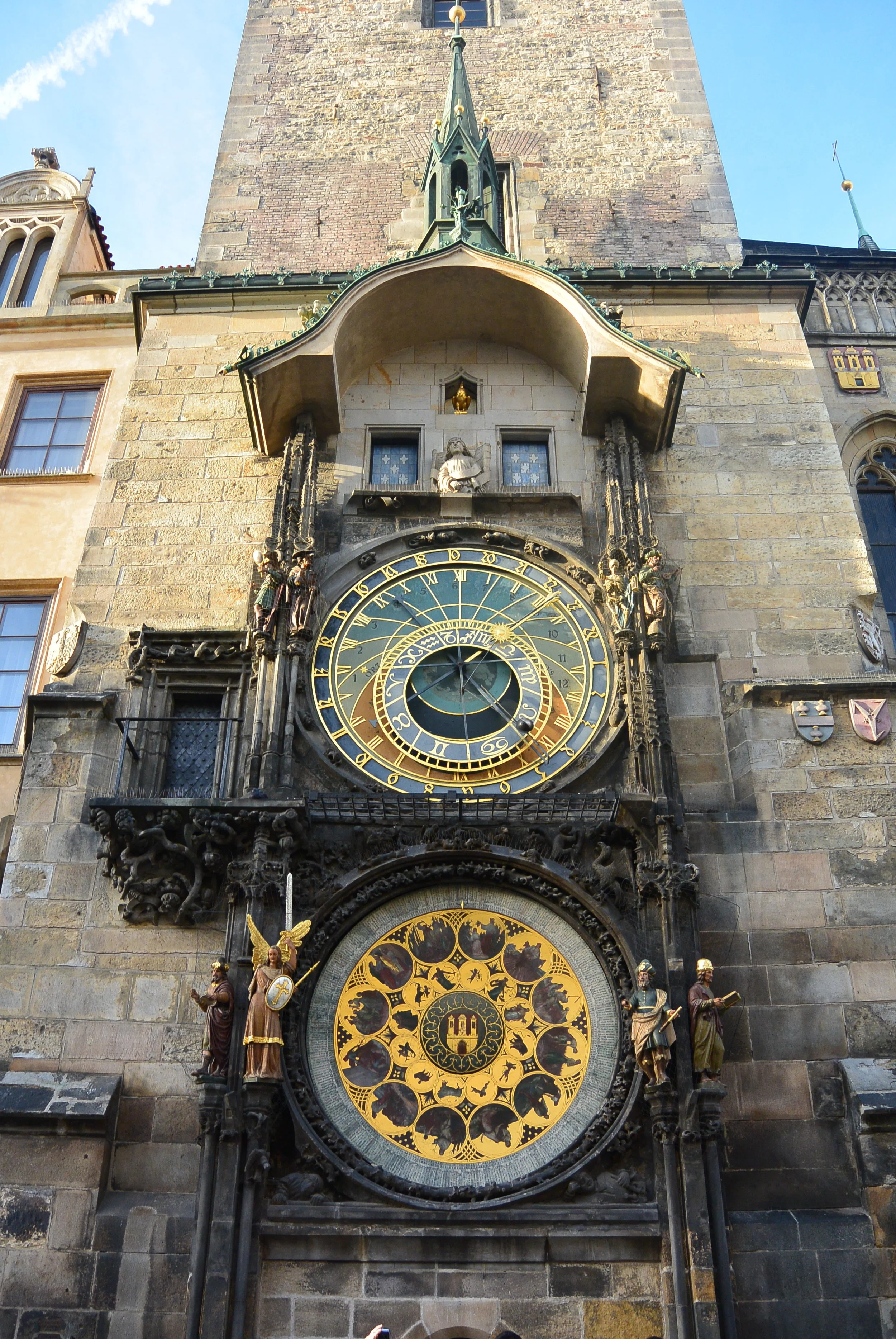Famous astronomical clock. &nbsp;you just can't help but stare at it. &nbsp;On the hour there is entertainment.