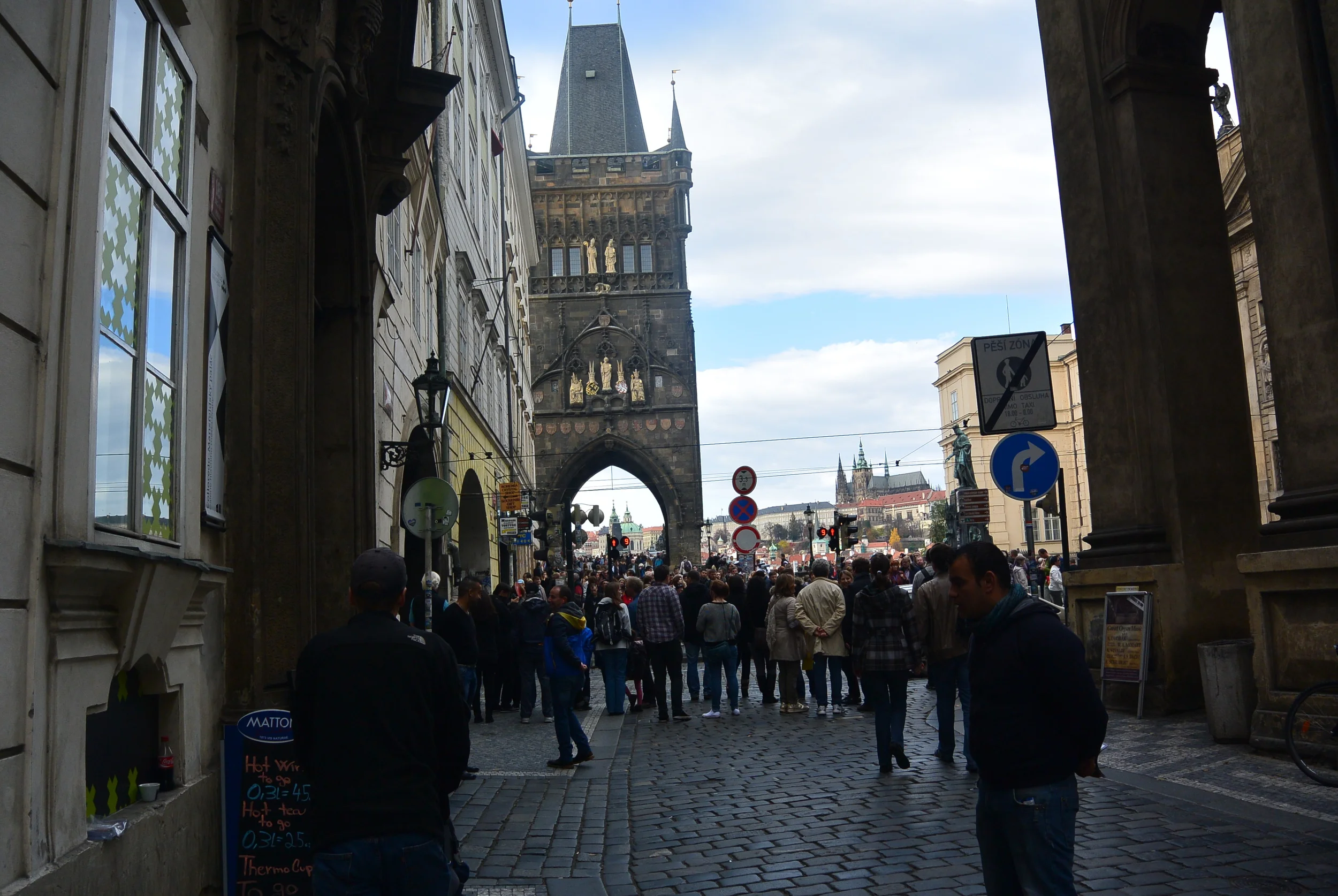 Heading to Charles Bridge.