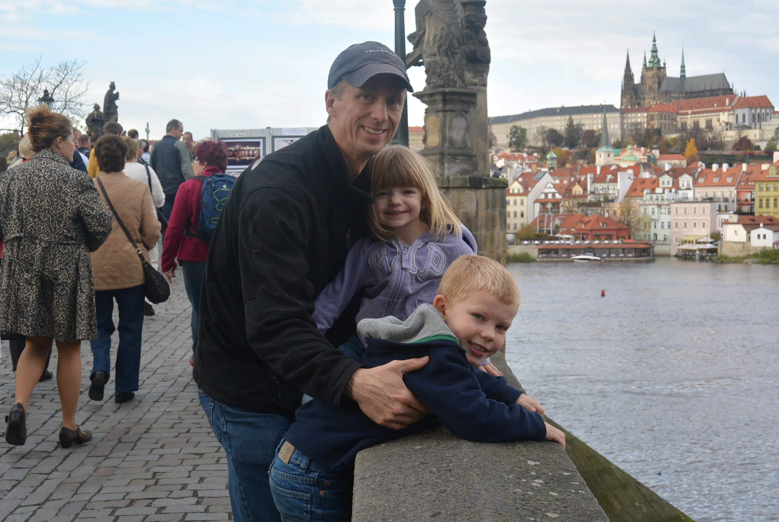 Hangin' out on the Charles Bridge.