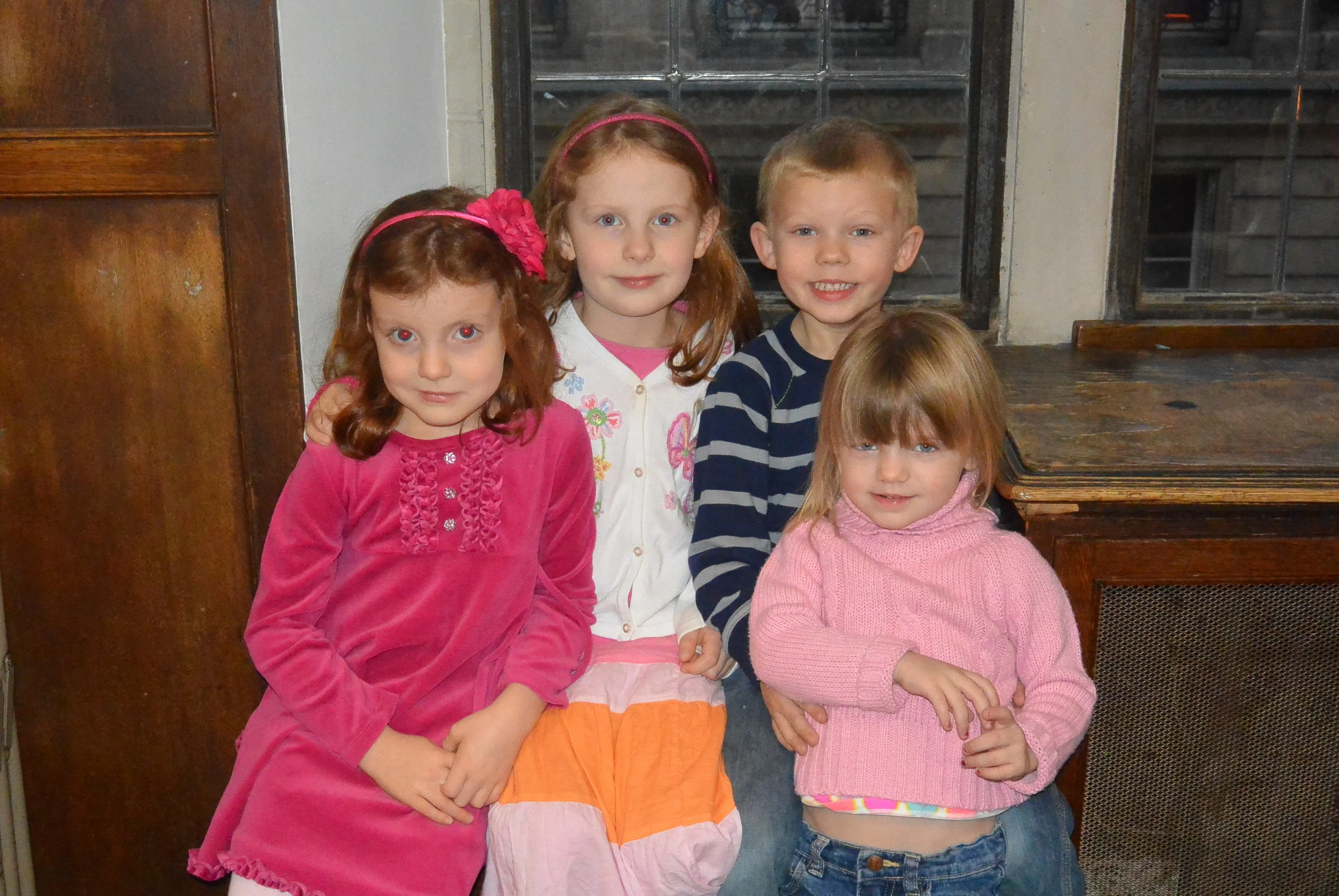 Kids with their buddies at the ACP Thanksgiving.