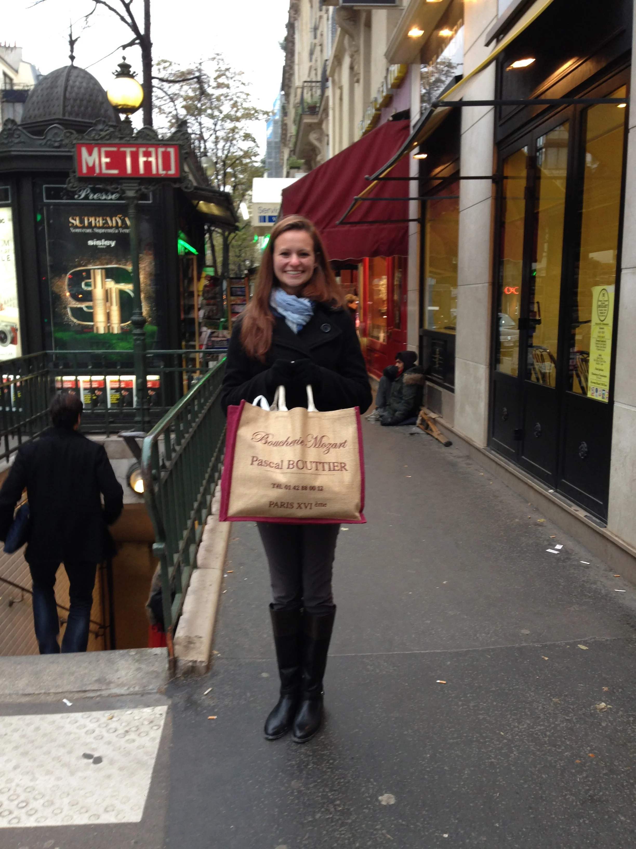 Caroline with our Thanksgiving Turkey!!