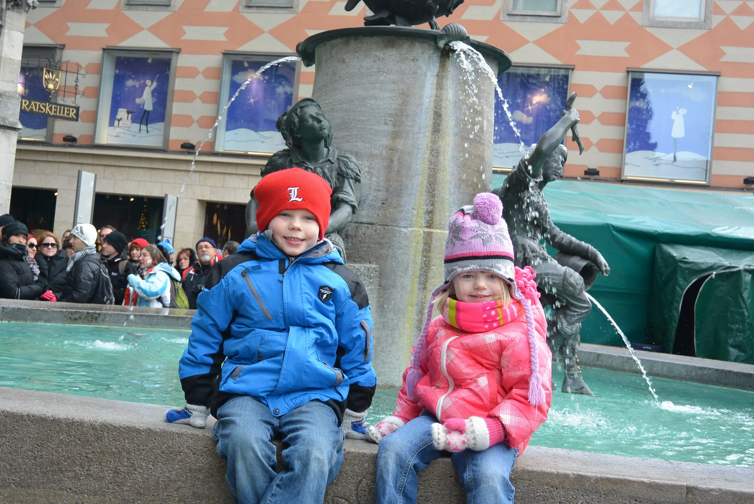 Another cool fountain on the town square.