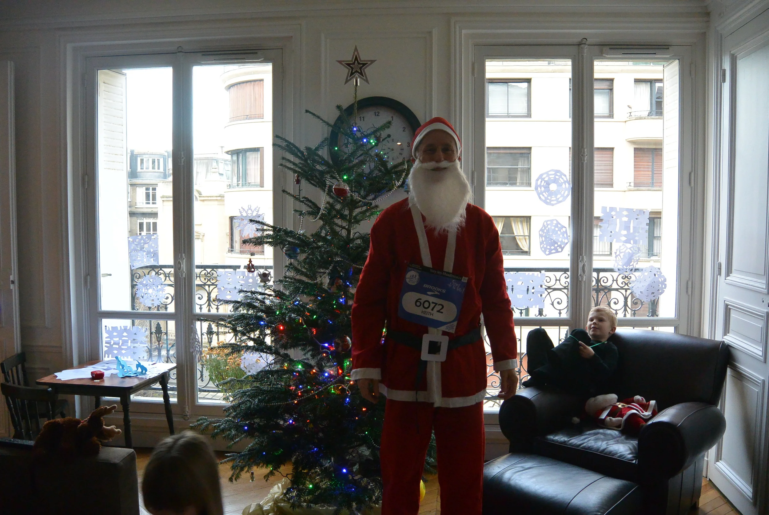 Daddy ready for his santa race!