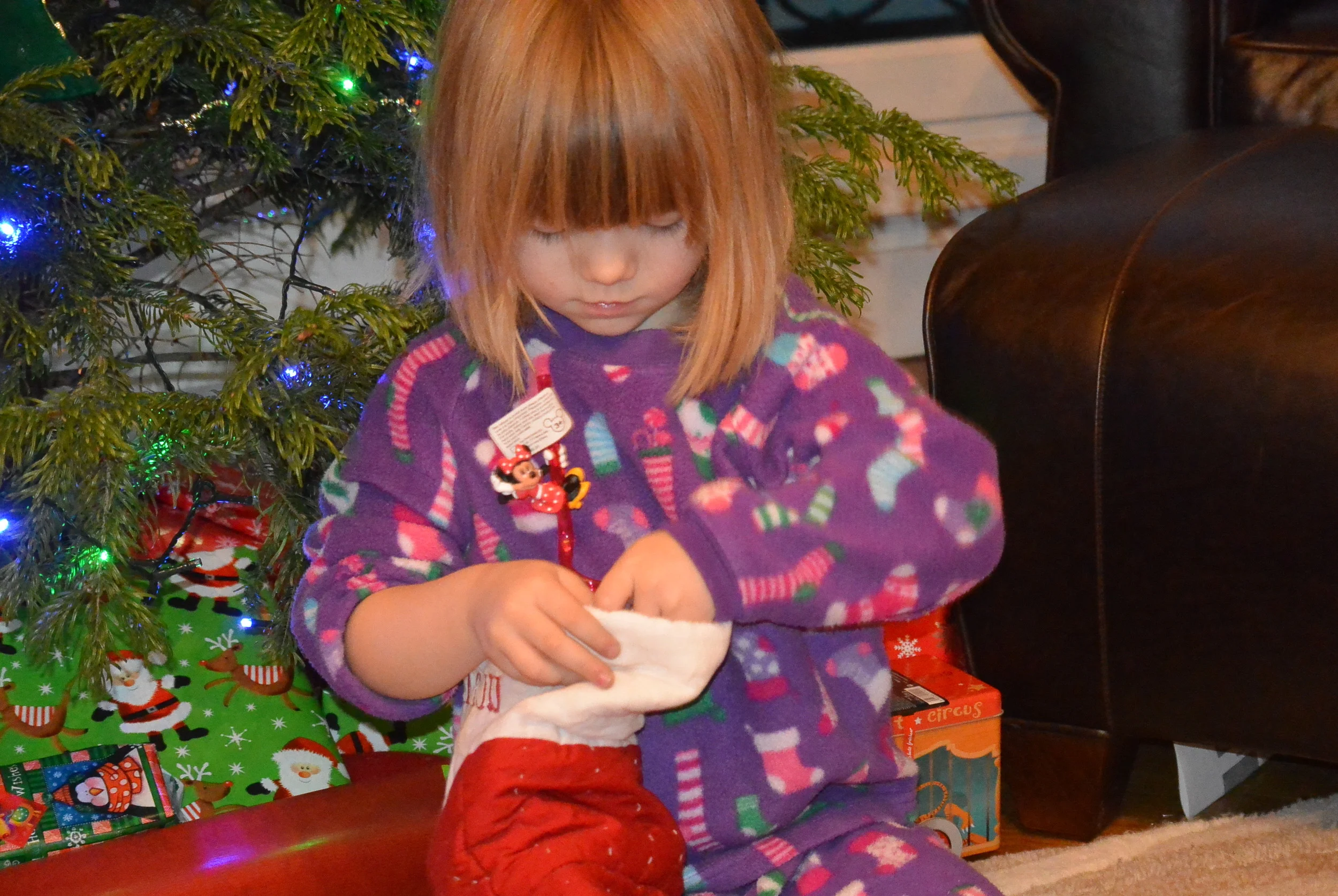 Peyton and her stocking