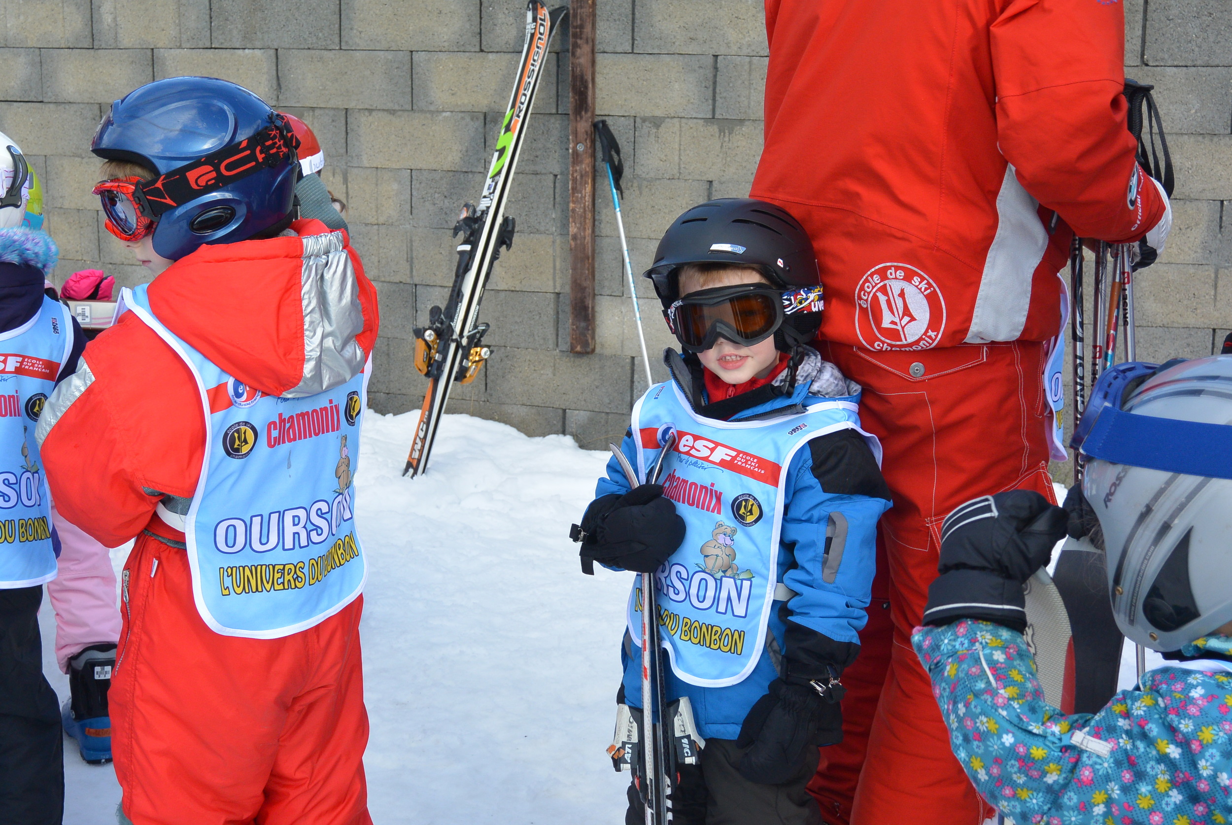 ready for ski school...he's so little!