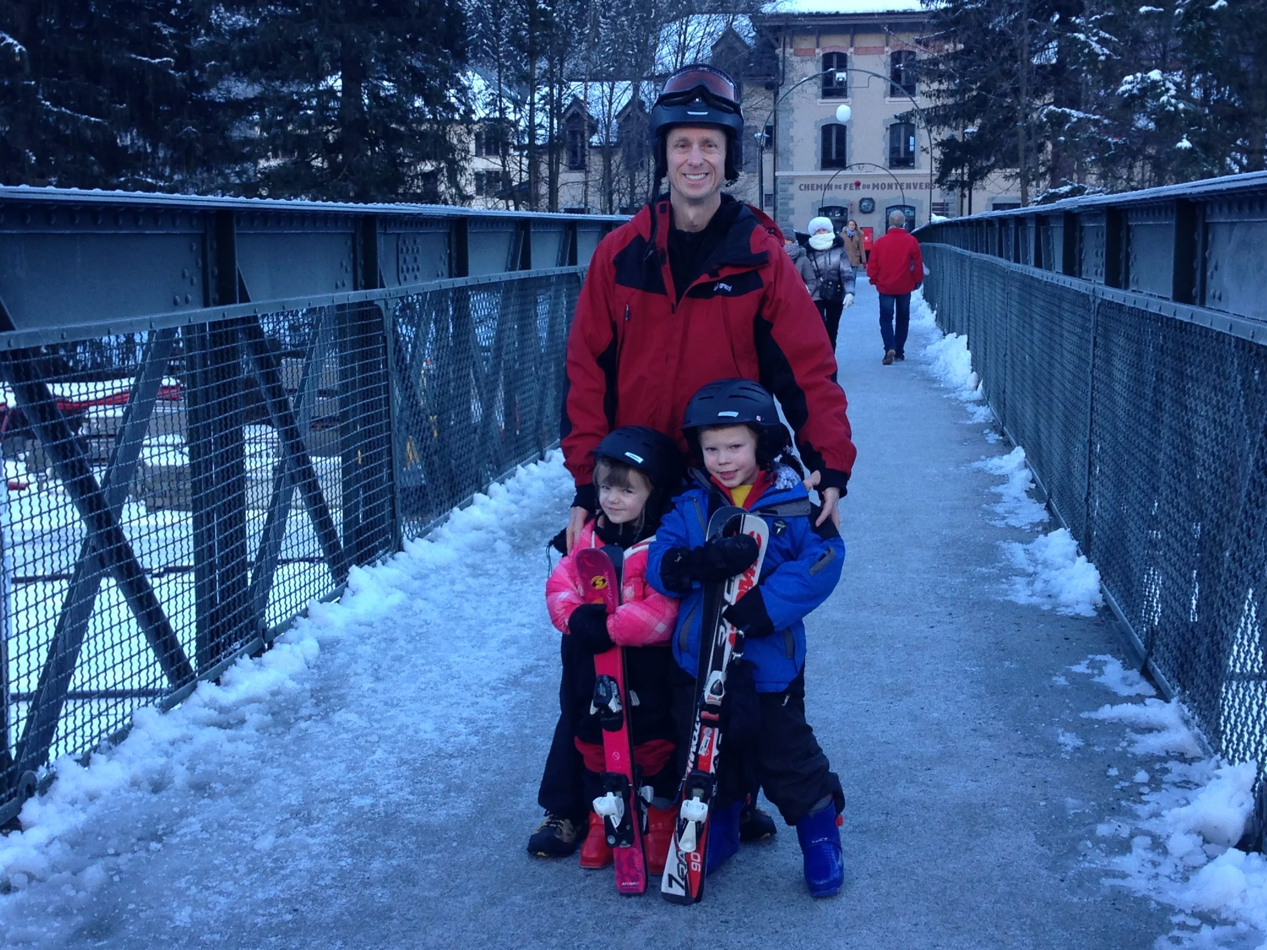 on our way to the slopes