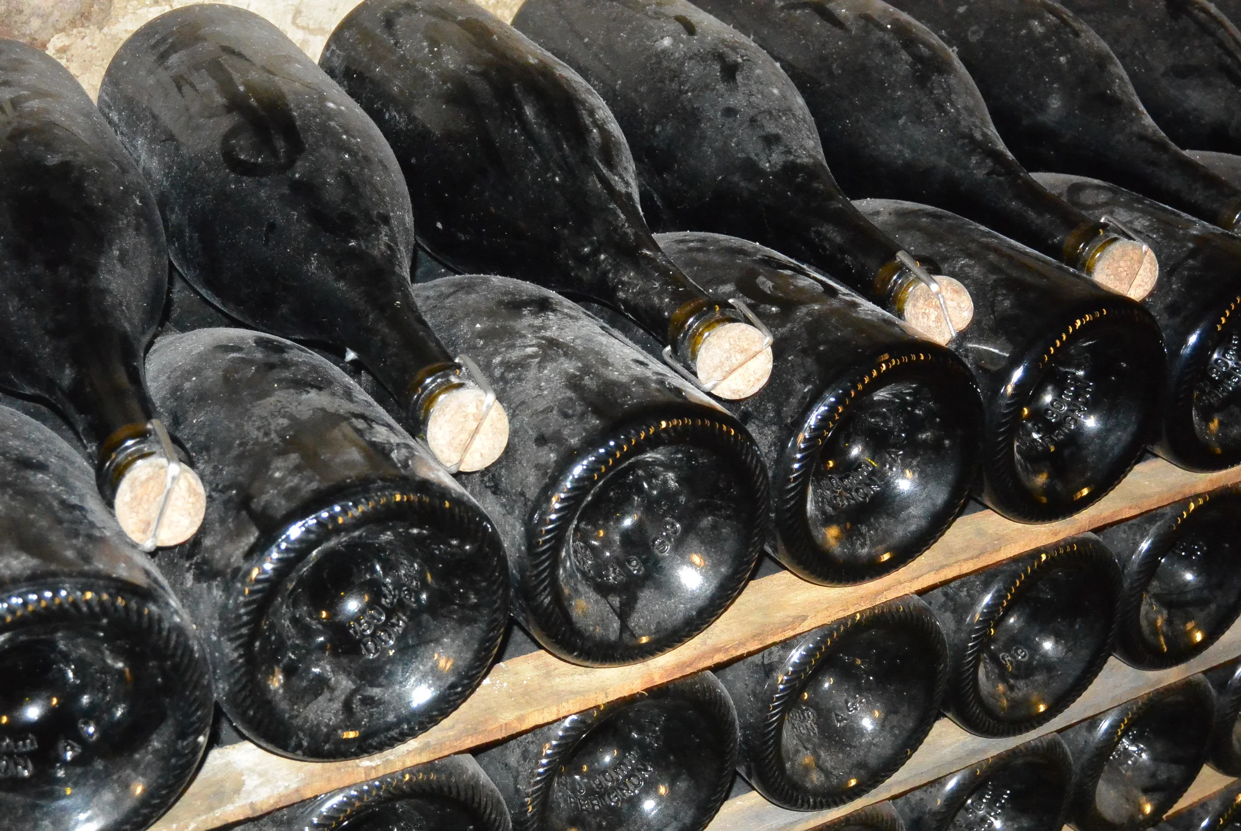 really cool old Champagne bottles