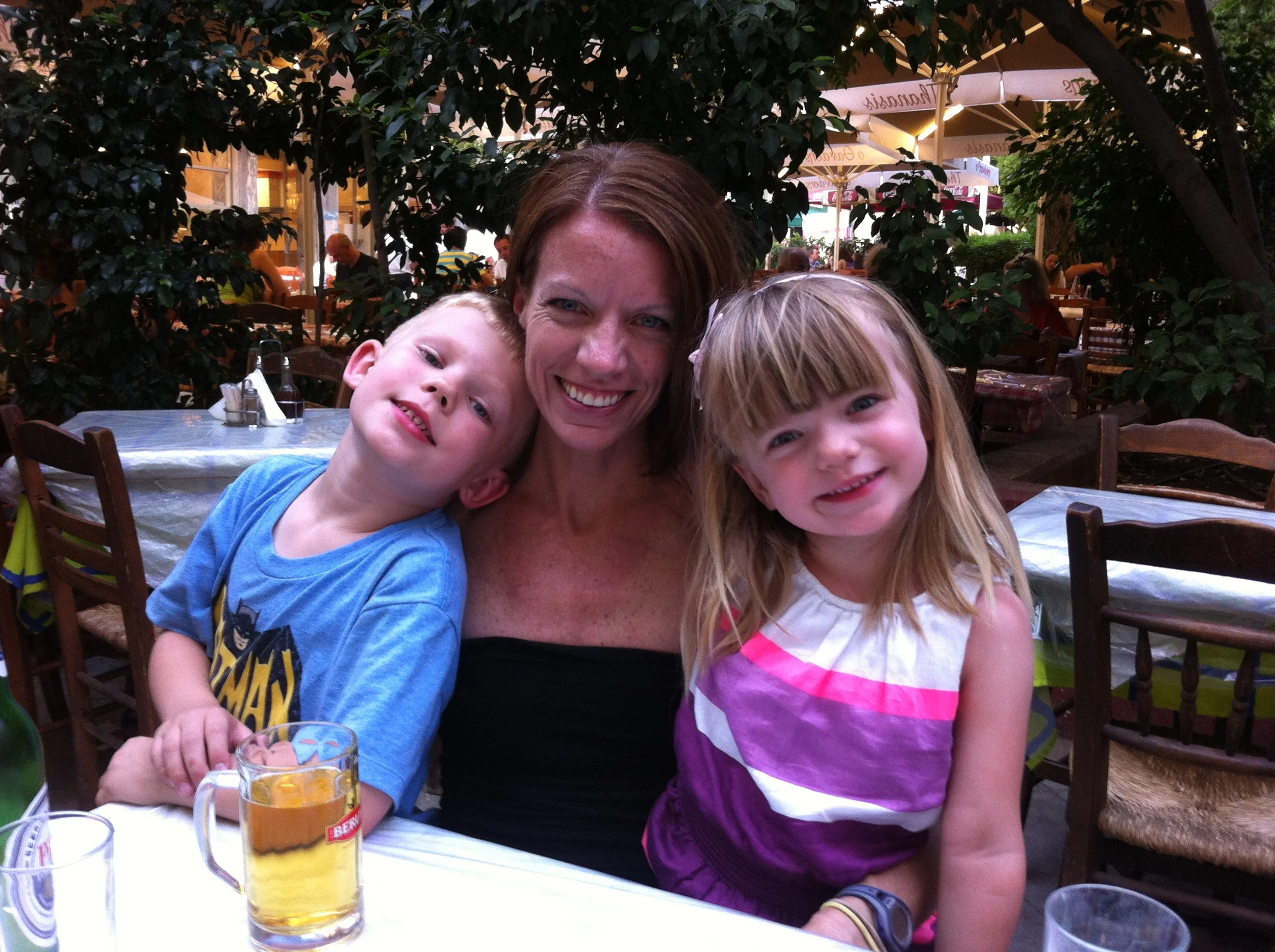 enjoying a night out in Athens