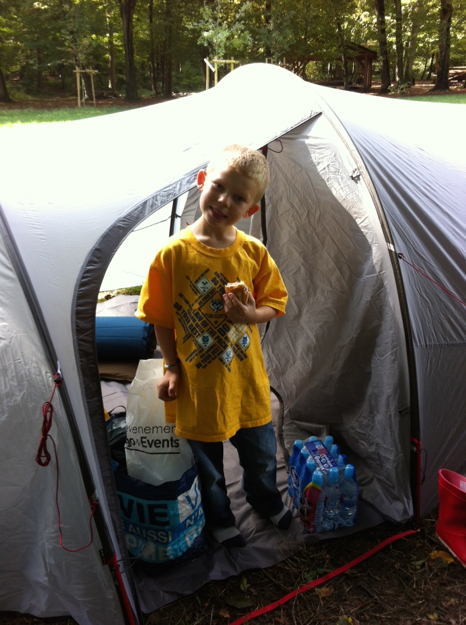 Lance's first camp out