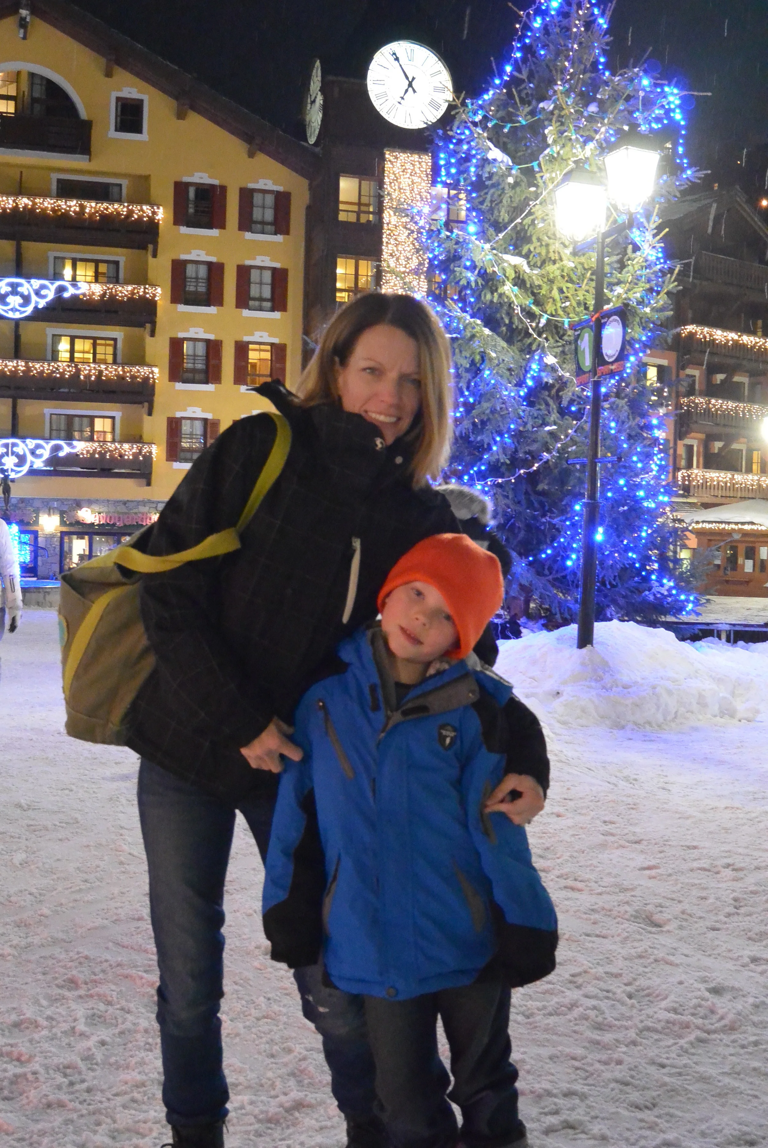 Lance and I in the village