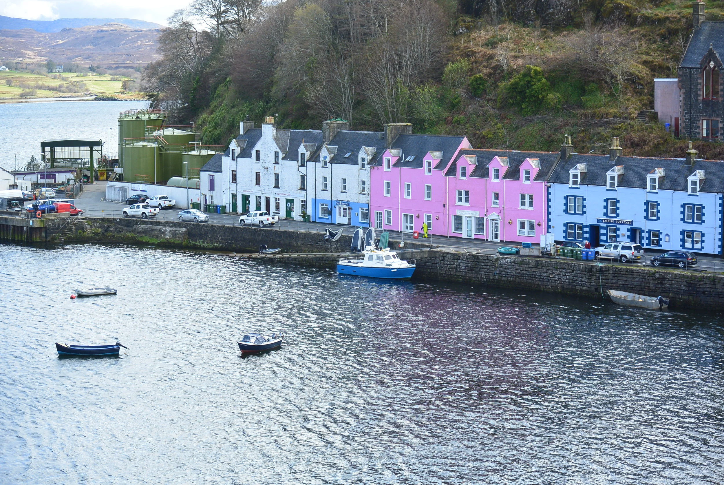 town of Portree, where we stayed