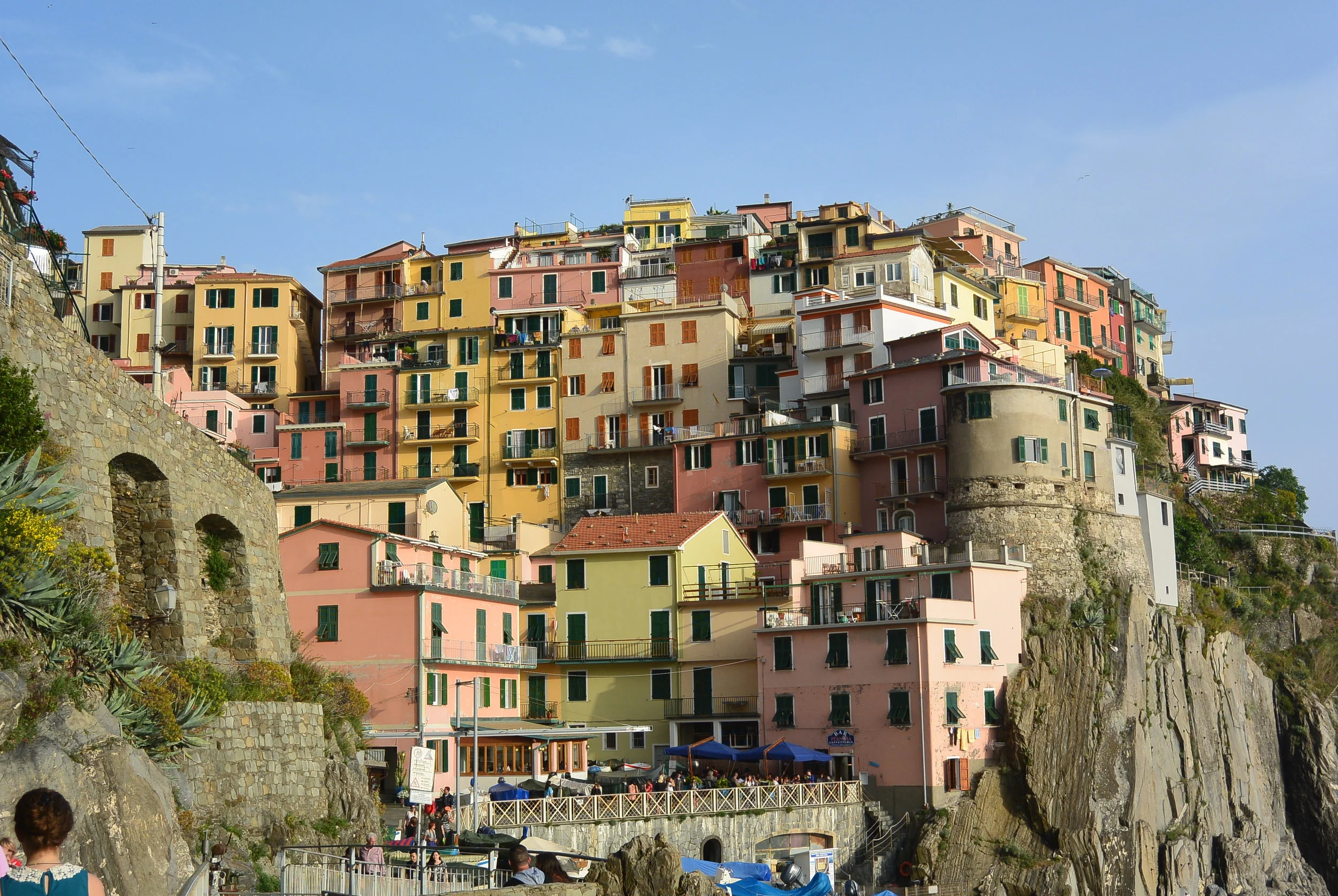 Manarola, where we stayed.