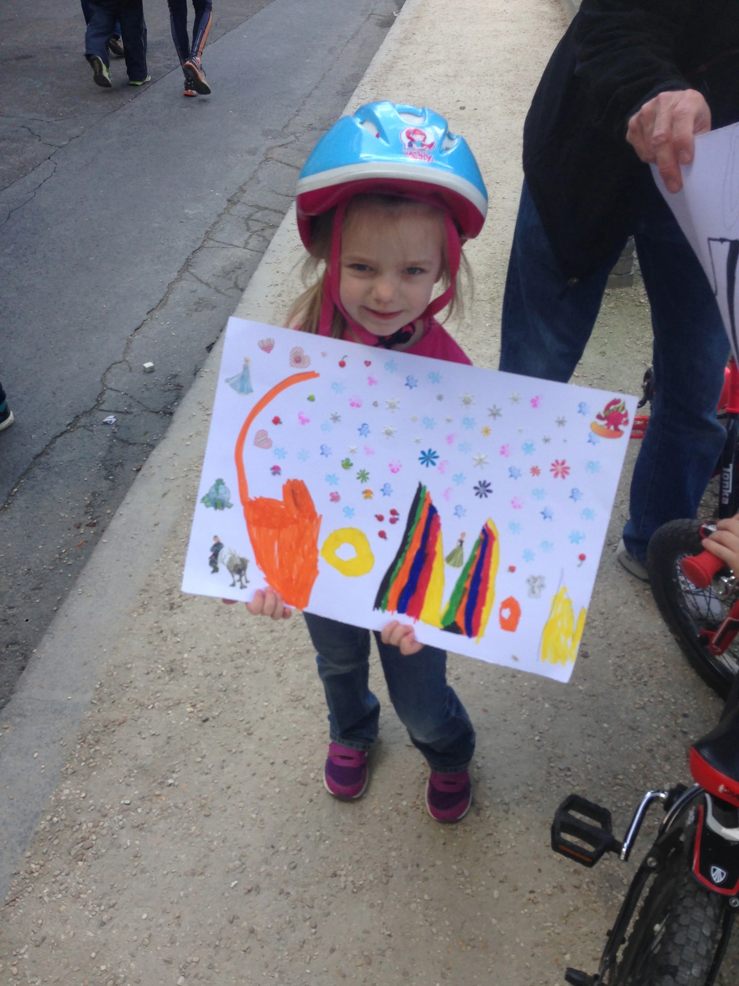 cheering me on for the marathon