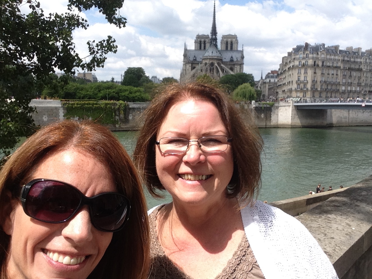 Me and Aunt Susie over by Notre Dame