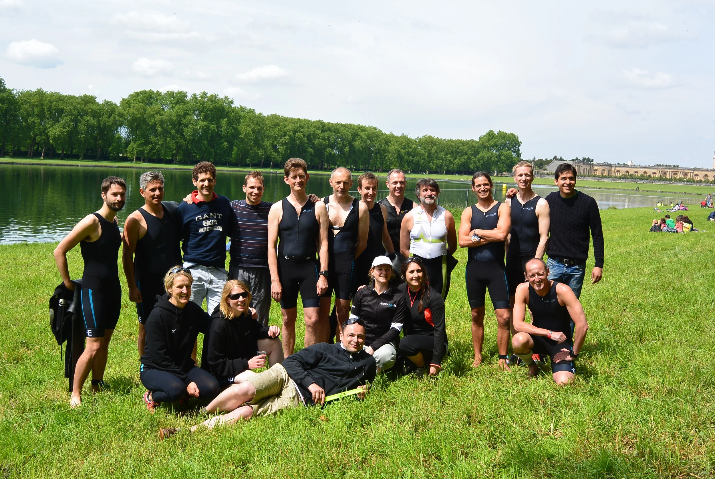 Some of the group after the Versailles tri last year!