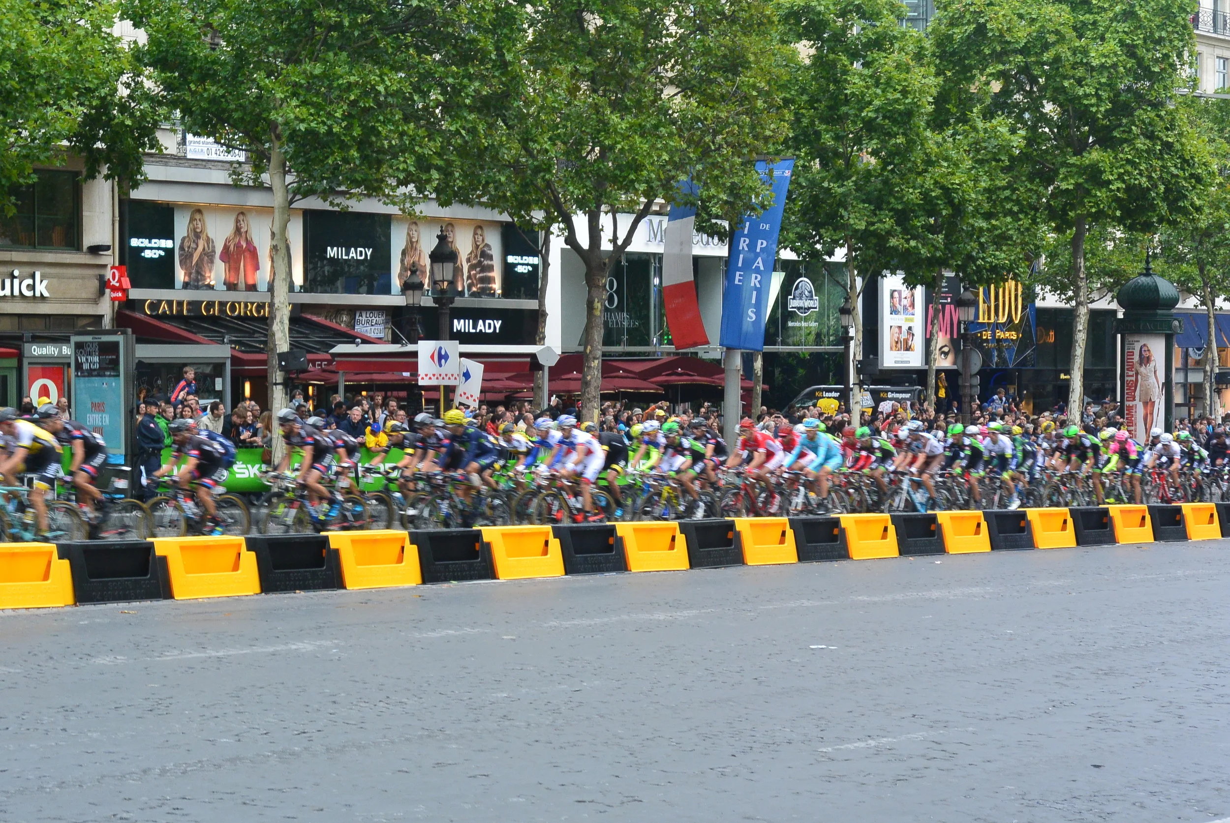 On the Champs Elysees